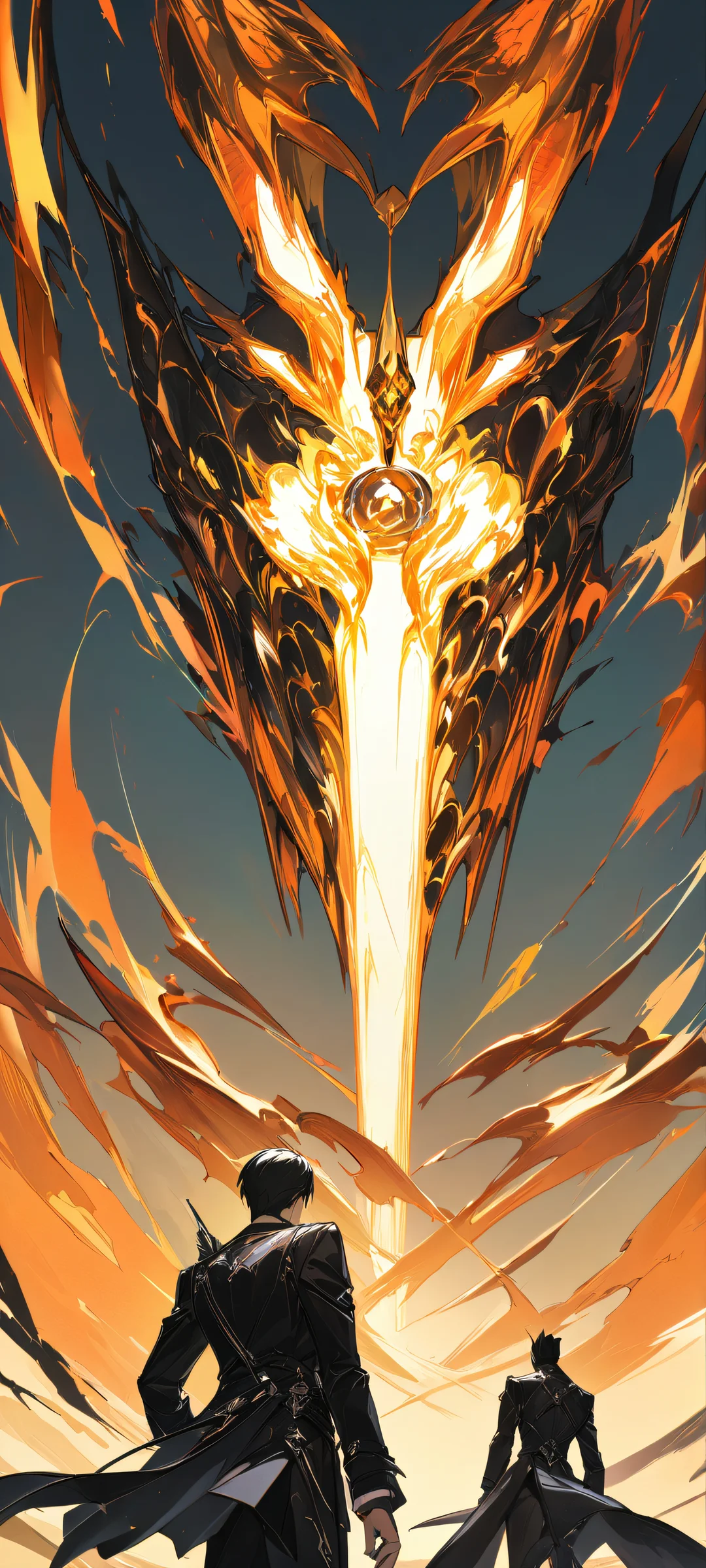 A stunning vertical wallpaper featuring two men against a dark background, perfect for iPhone/Android devices.