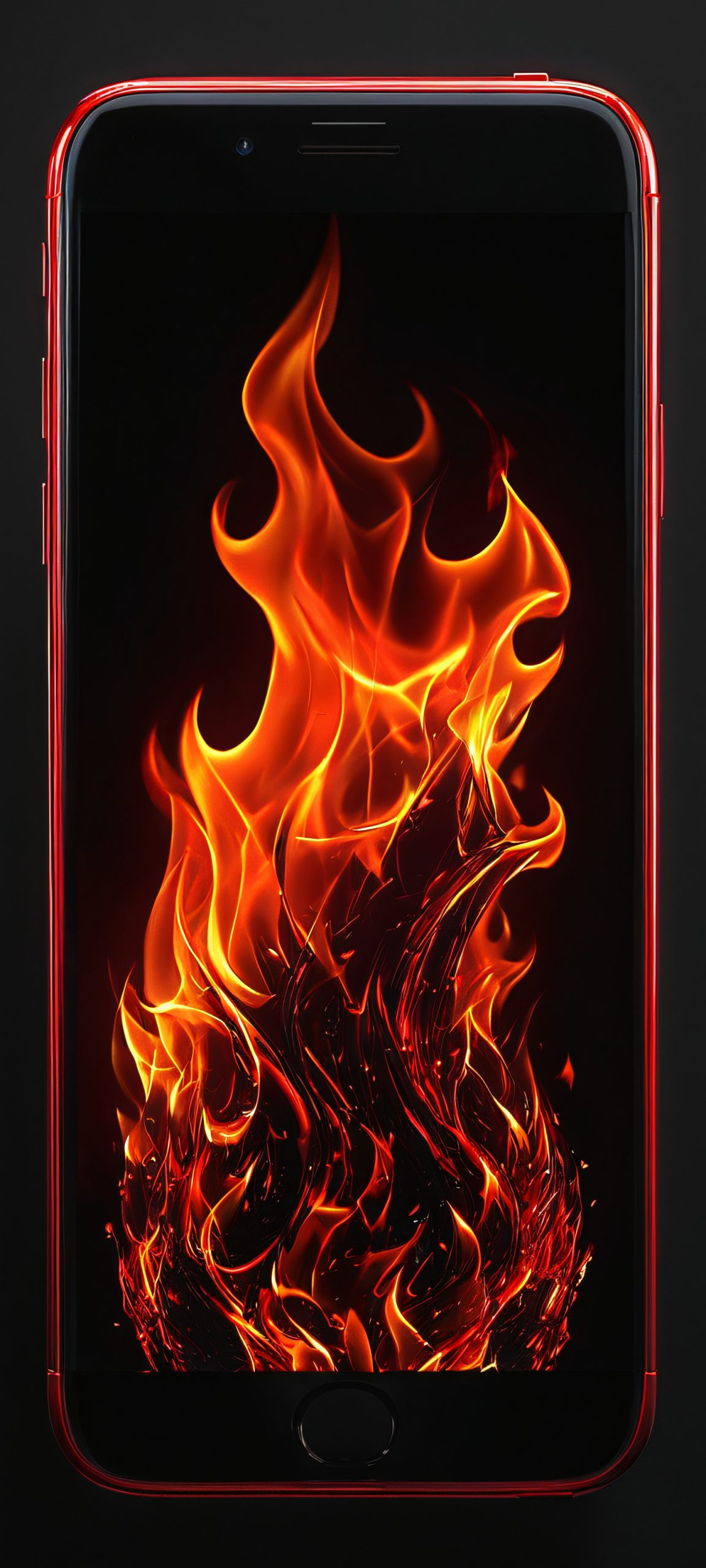 Breathtaking vertical flames wallpaper for iPhone and Android, perfectly optimized for home screens