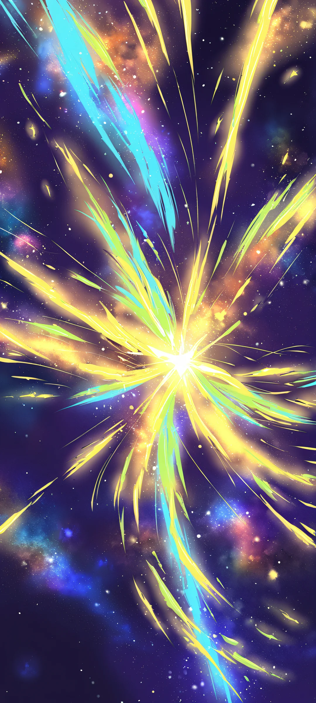 Asteroid iPhone/Android wallpaper with epic space scene and brilliant colors. Perfect for home screens.