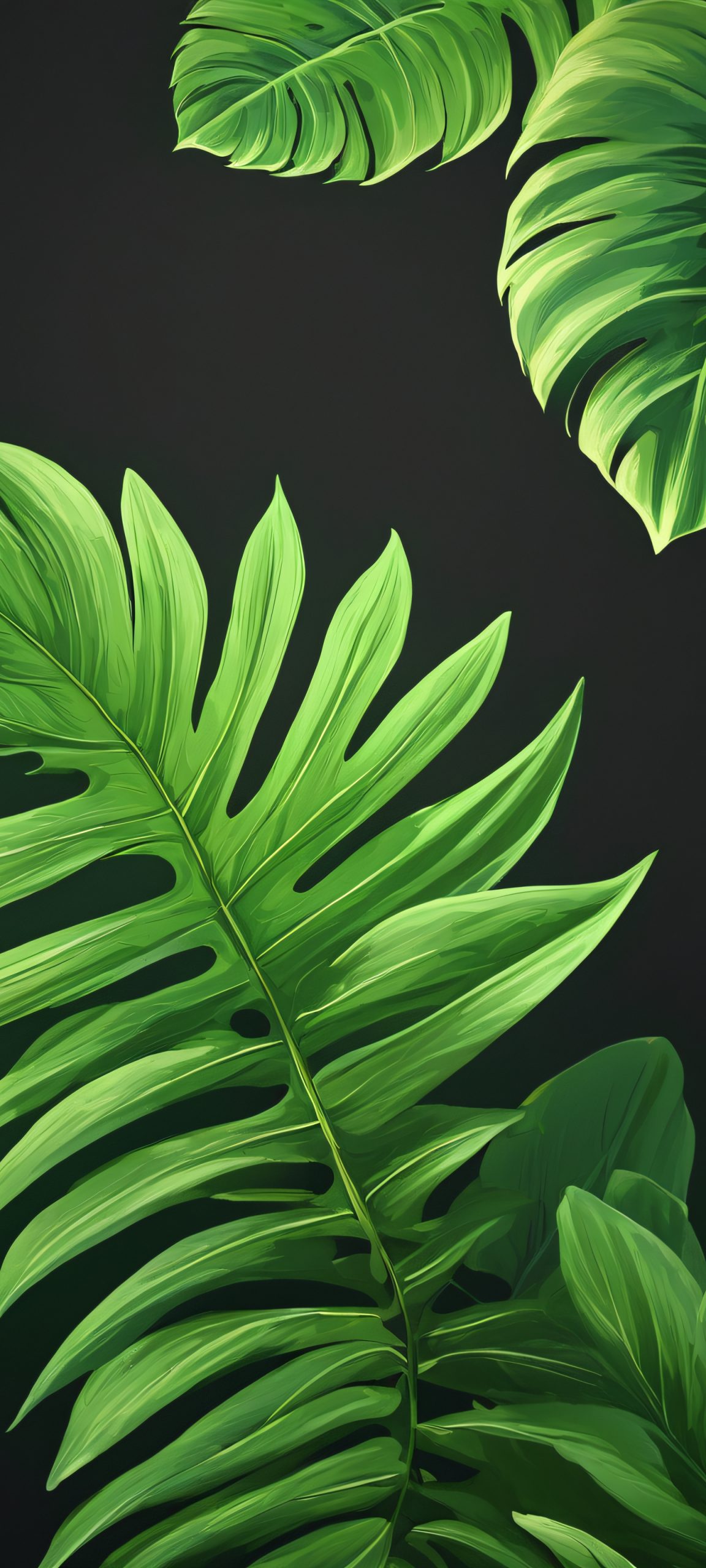 Breathtakingly beautiful minimalist landscape featuring leafy trees, softly lit by warm sunlight on a crisp autumn day, perfect for iPhone/Android home screens