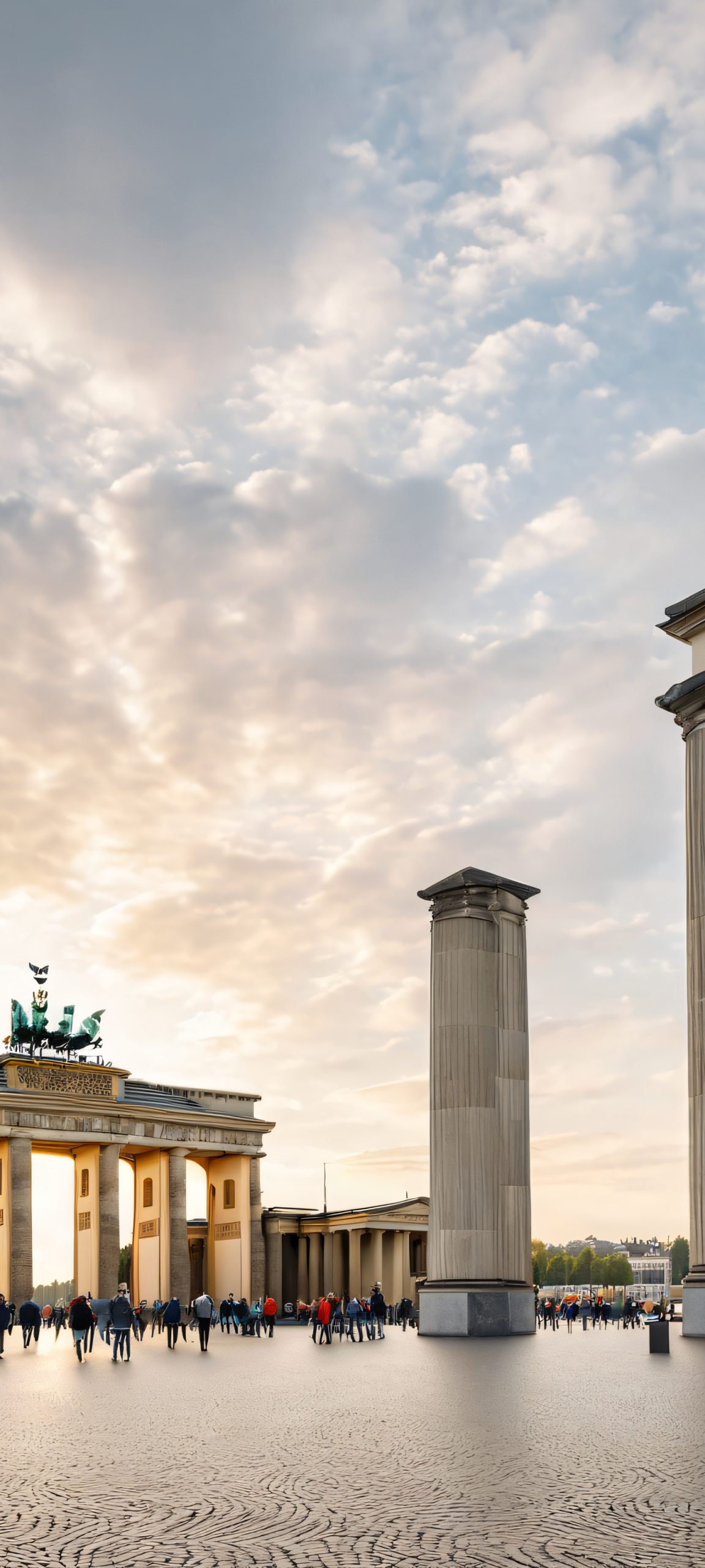 brandenburg gate dusk cloudy sky scaled