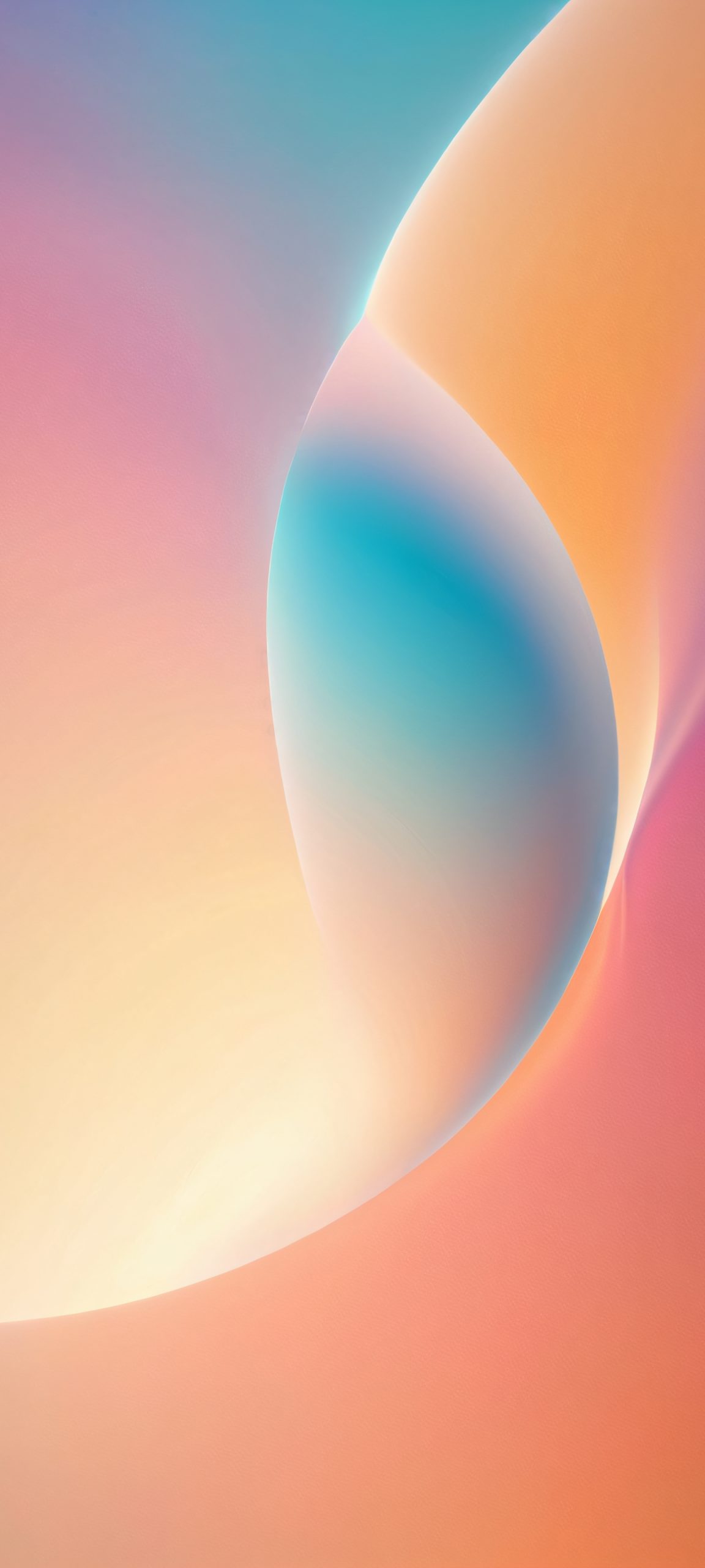 Orbital masterpiece wallpaper for iPhone and Android, perfect for home screens with its soft focus and warm pastel colors.