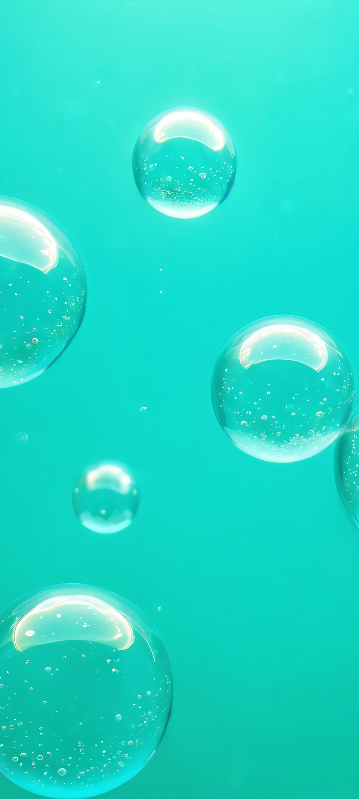 Immerse yourself in this stunning underwater bubble masterpiece, perfect for your iPhone or Android home screen.