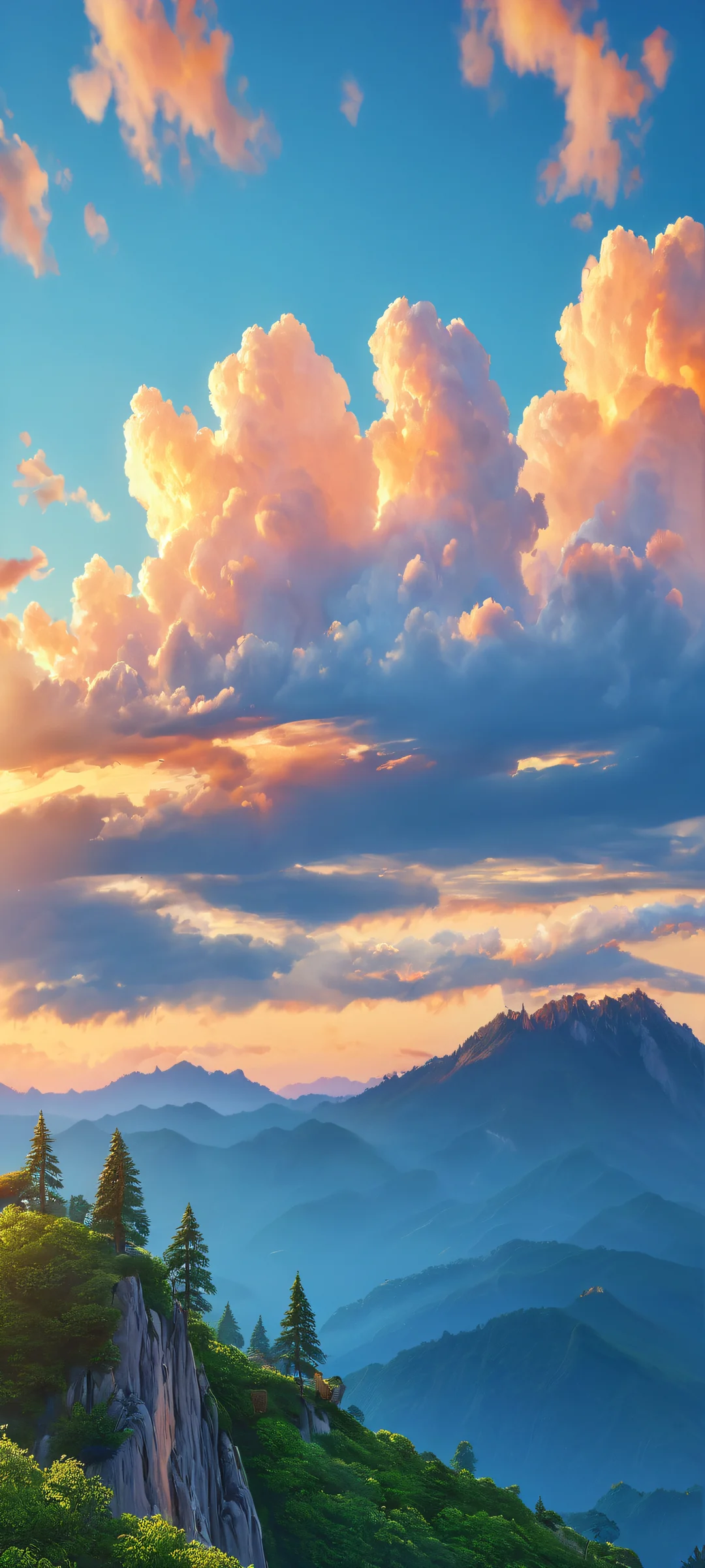 Beautiful iPhone and Android mobile phone wallpaper featuring a stunning painterly masterpiece with sharp focus and ultra-detailed brushstrokes, perfect for home screens.