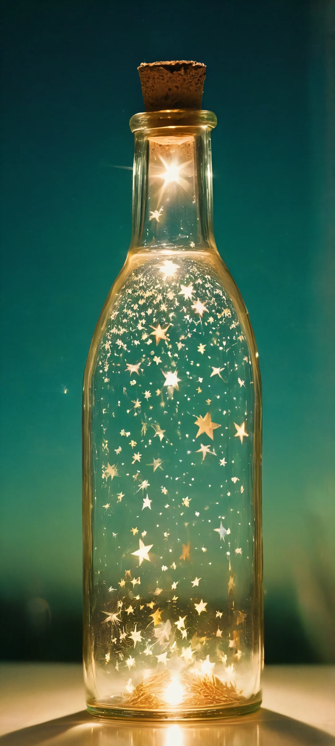 iPhone and Android users will be transported to a dreamy celestial oasis with this stunning stars wallpaper featuring soft glowing hues of red.