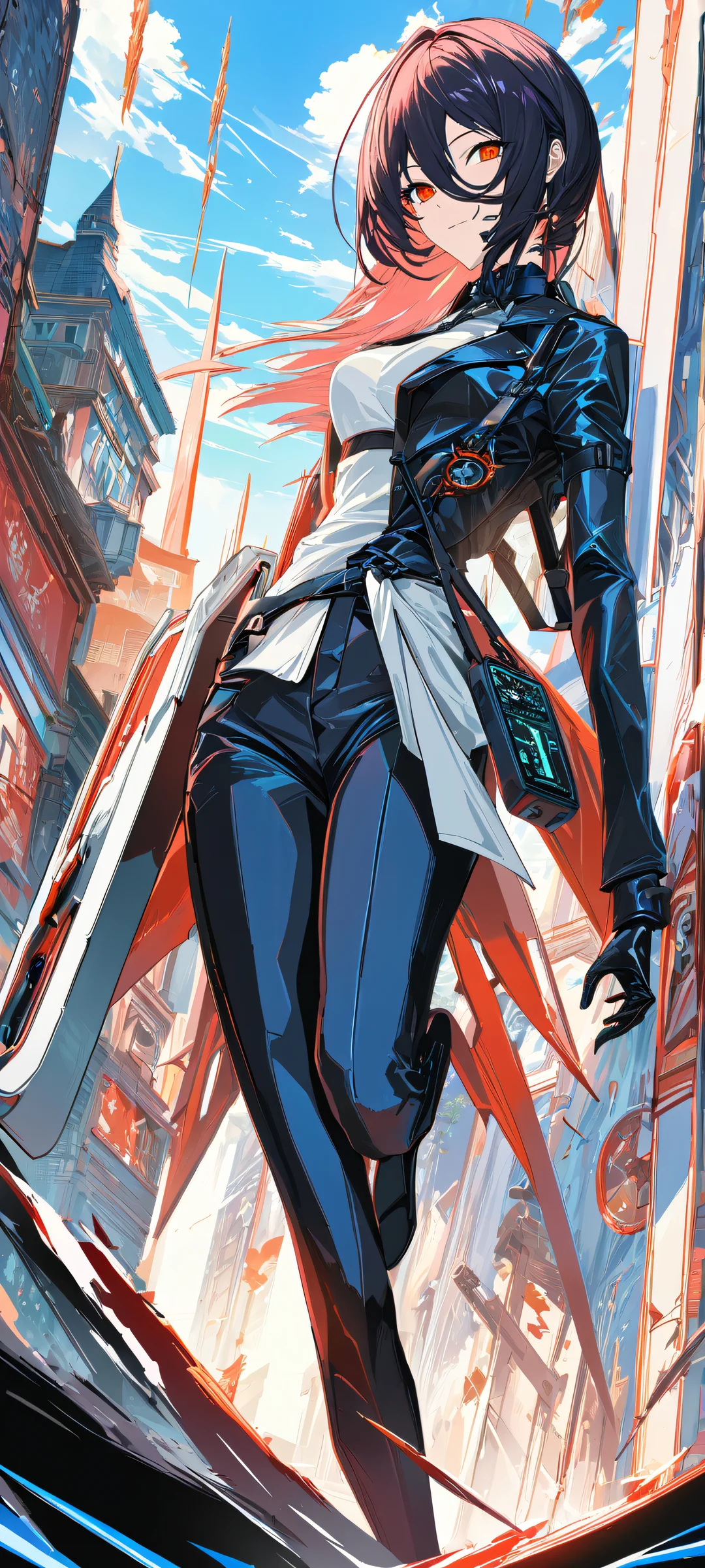 Chainsaw Man's Fiery Pursuit Lock Screen for iOS & Android Chainsaw Man in action on your iPhone or Android phone. Perfect for mobile device wallpapers.