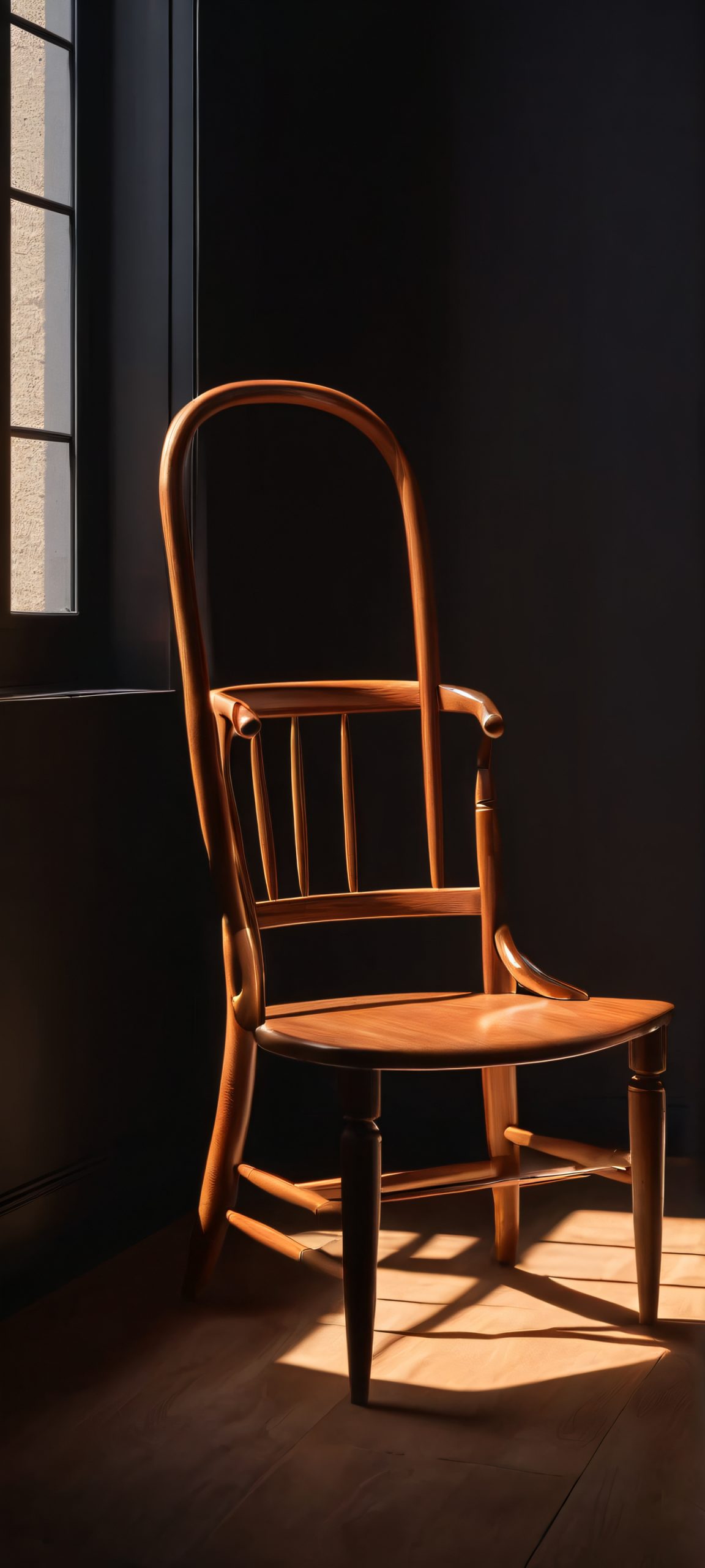 chair in dark room scaled