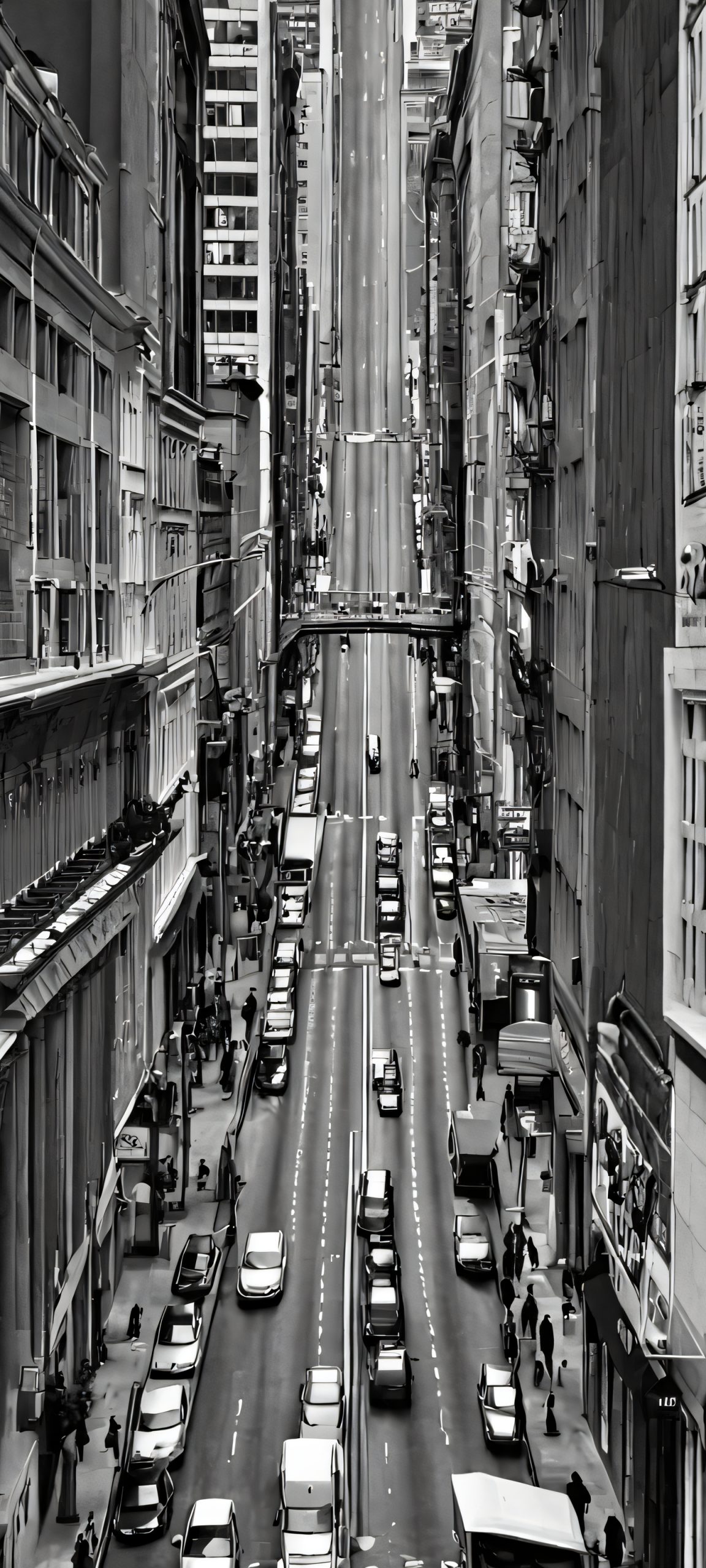 iPhone and Android mobile phone wallpaper featuring a stunning cityscape, showcasing the vibrant energy of urban life.