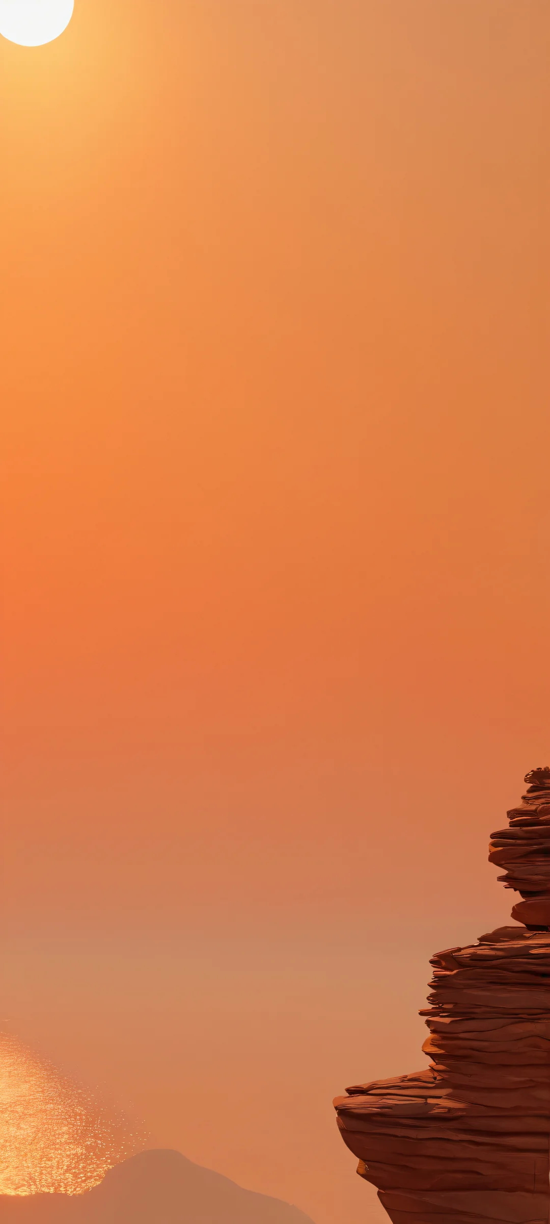 Breathtaking vertical mobile phone wallpaper of CityRock at Golden Hour - Perfect for iPhone/Android