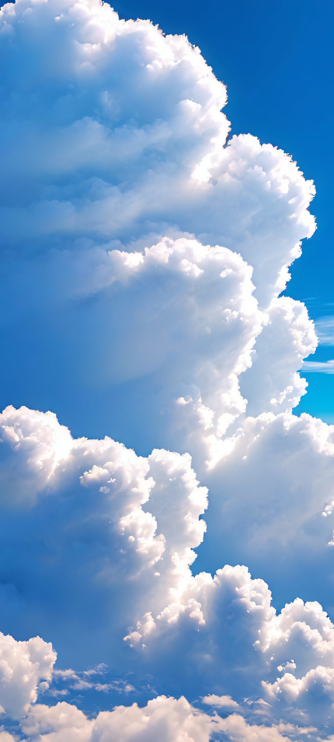 A stunning aerial view of clouds and sky, perfectly suited for your iPhone or Android home screen.