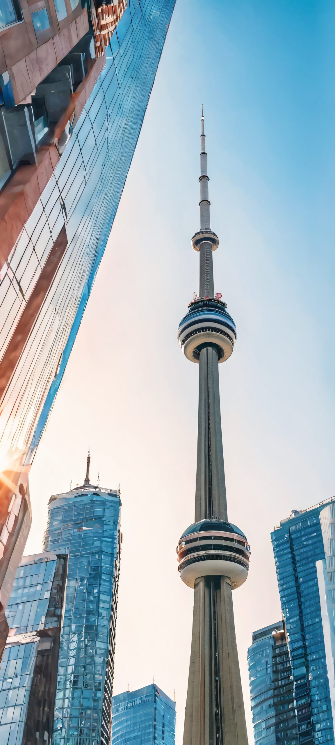 cn tower cityscape masterpiece sunny blues scaled