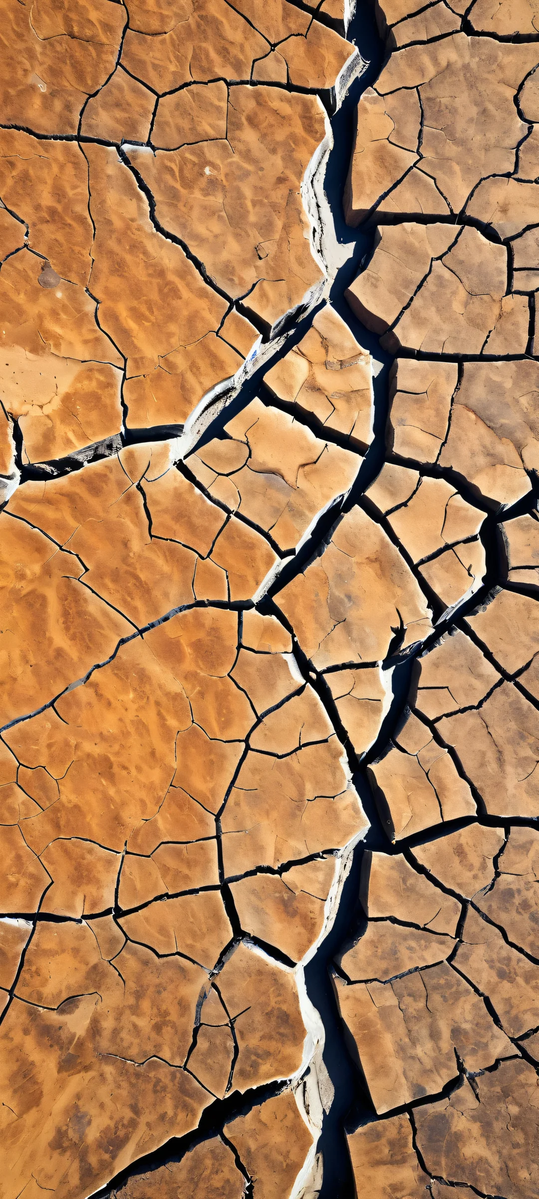 Explore the depths of a breathtaking Cracks in the Earth landscape on your iPhone or Android device.