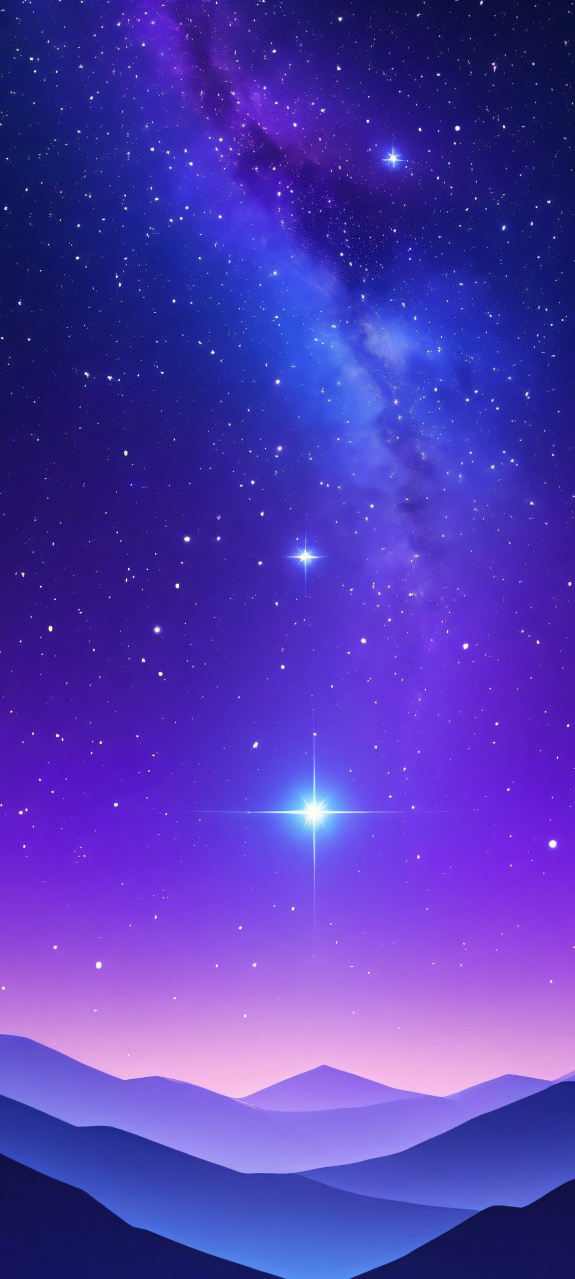 Indulge in the serenity of the galaxy with this stunning starscape on your iPhone or Android, perfect for a peaceful mobile phone experience.