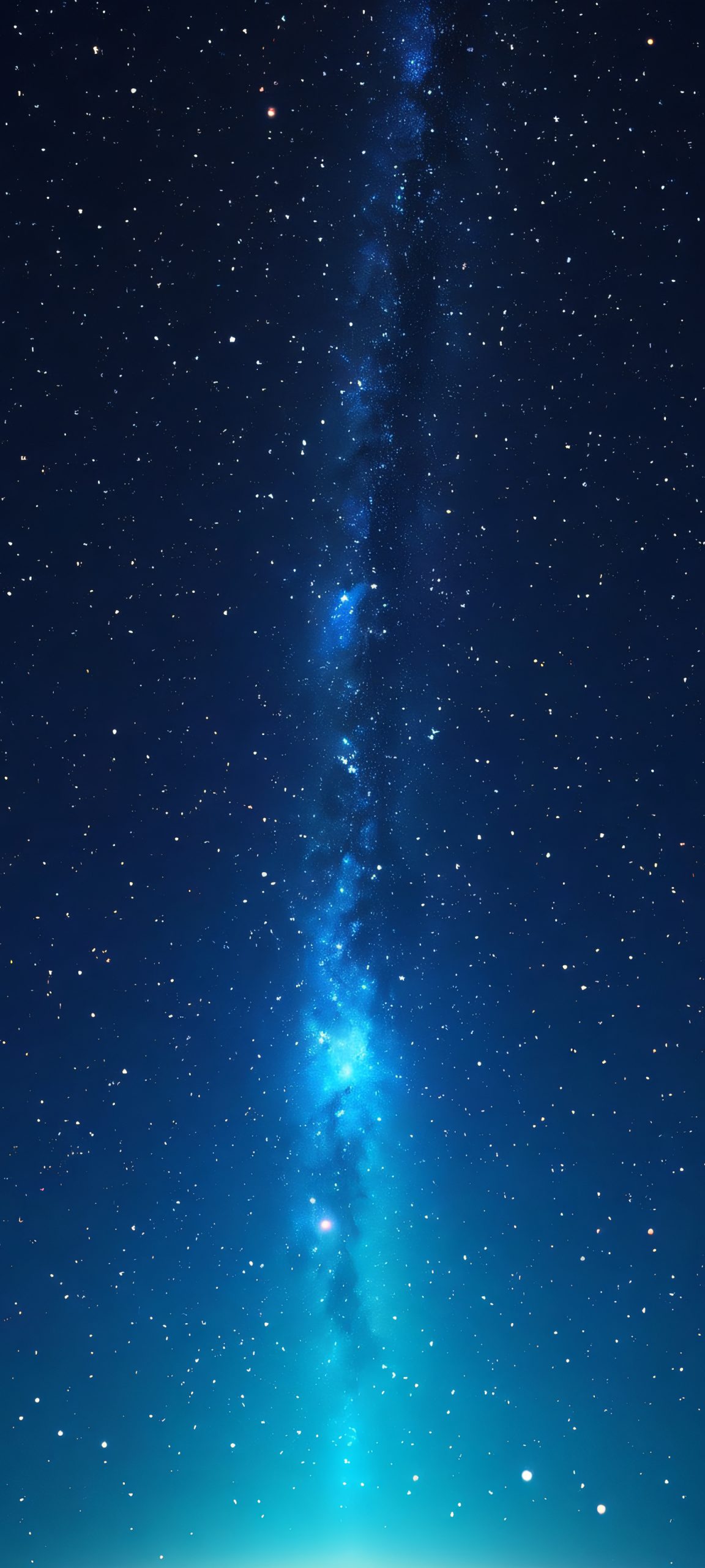 Elegant starscape for iPhone/Android, perfect for home screens with a soft glow