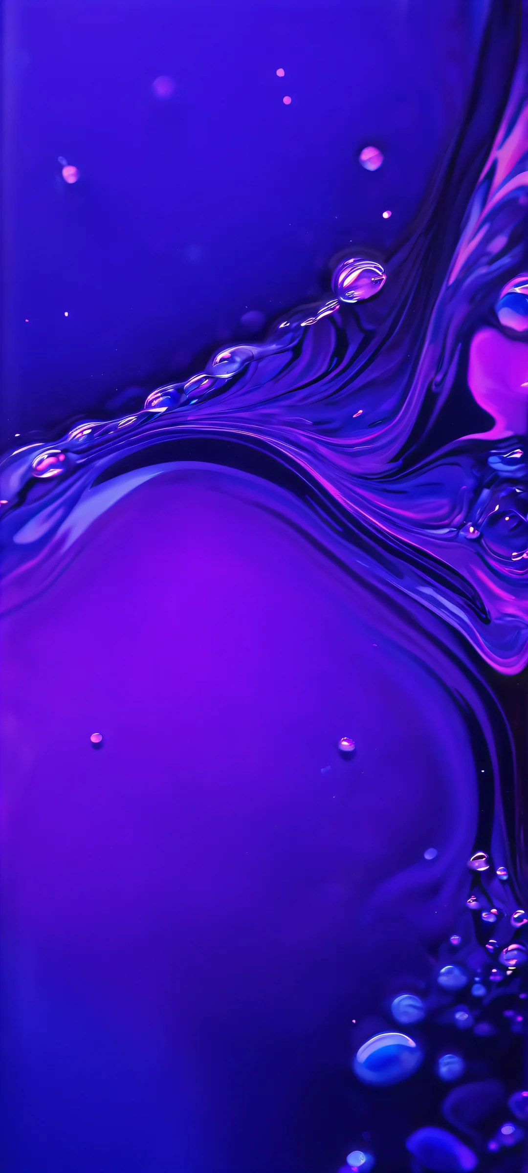 iPhone and Android users can now set their screens ablaze with this stunning liquid ink and water abstract macro artwork, featuring mesmerizing deep blues and rich purples.