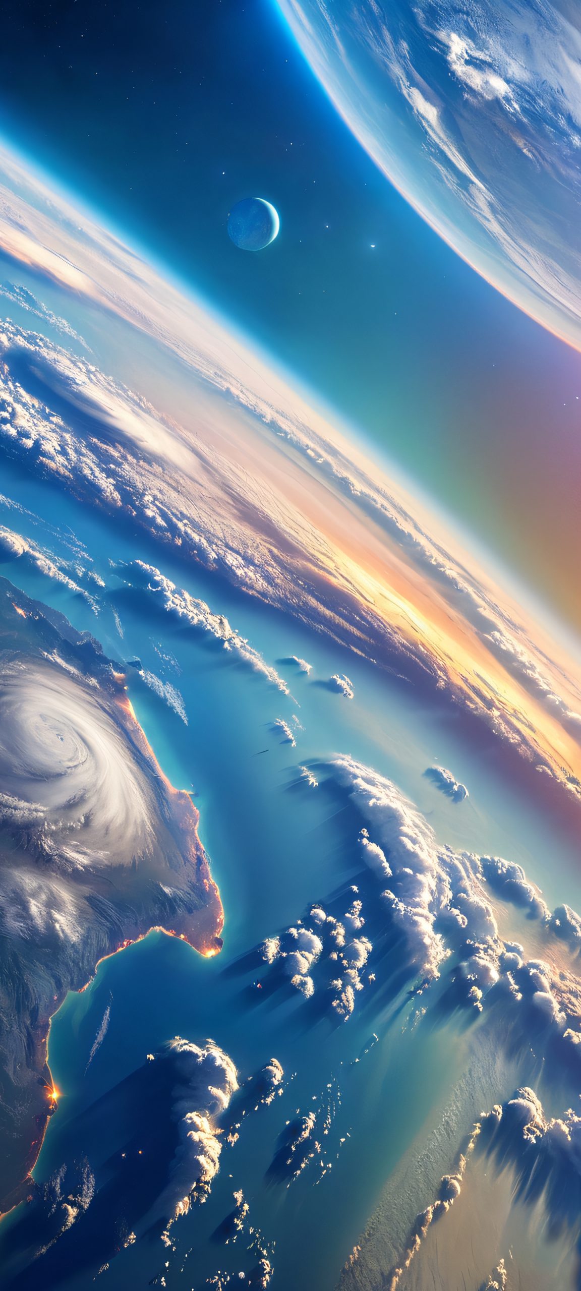 Beautiful, high-definition image of Earth from space, perfect for customizing your iPhone or Android home screen with stunning astronomy wallpaper