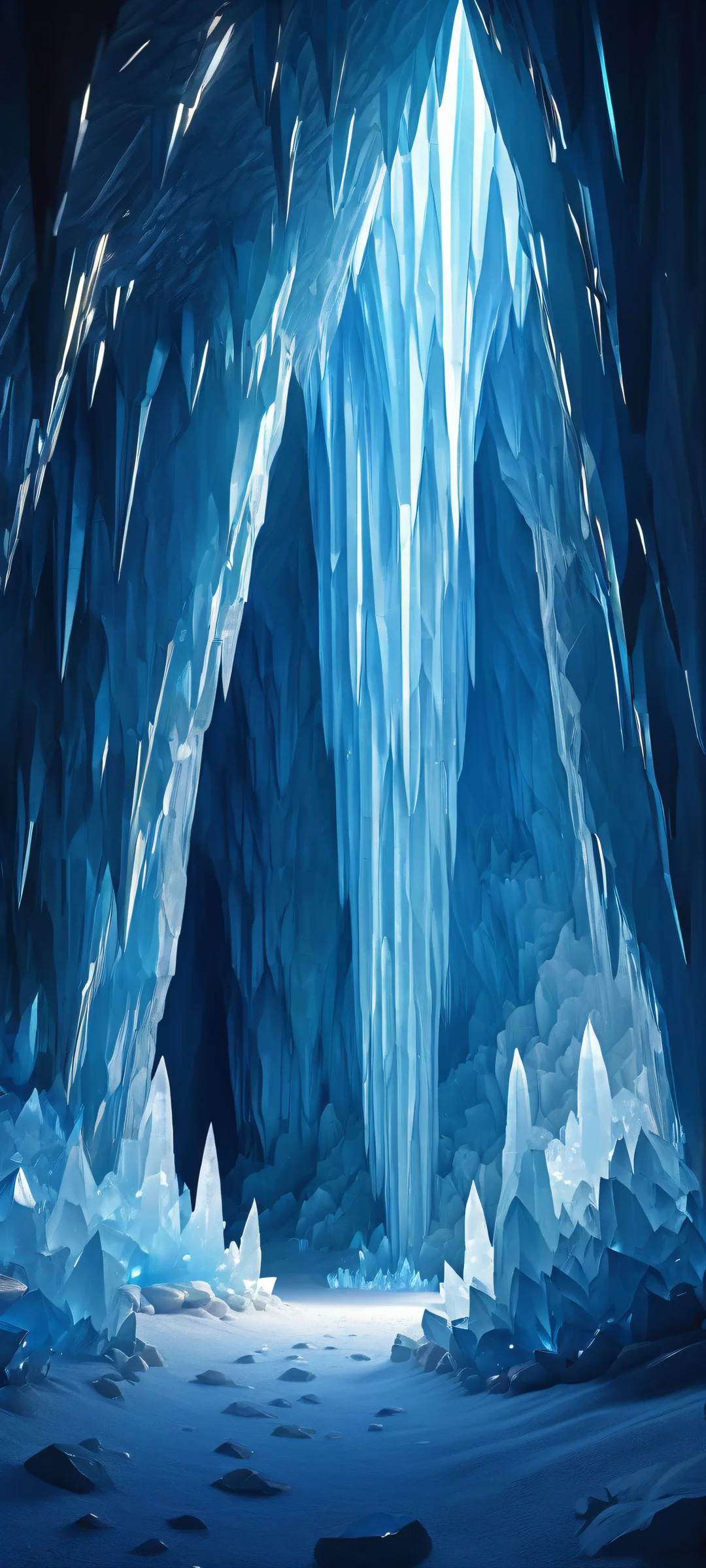 iPhone and Android users will be mesmerized by the breathtaking glow of Crystal Cave, a stunning masterpiece perfect for your mobile home screen.