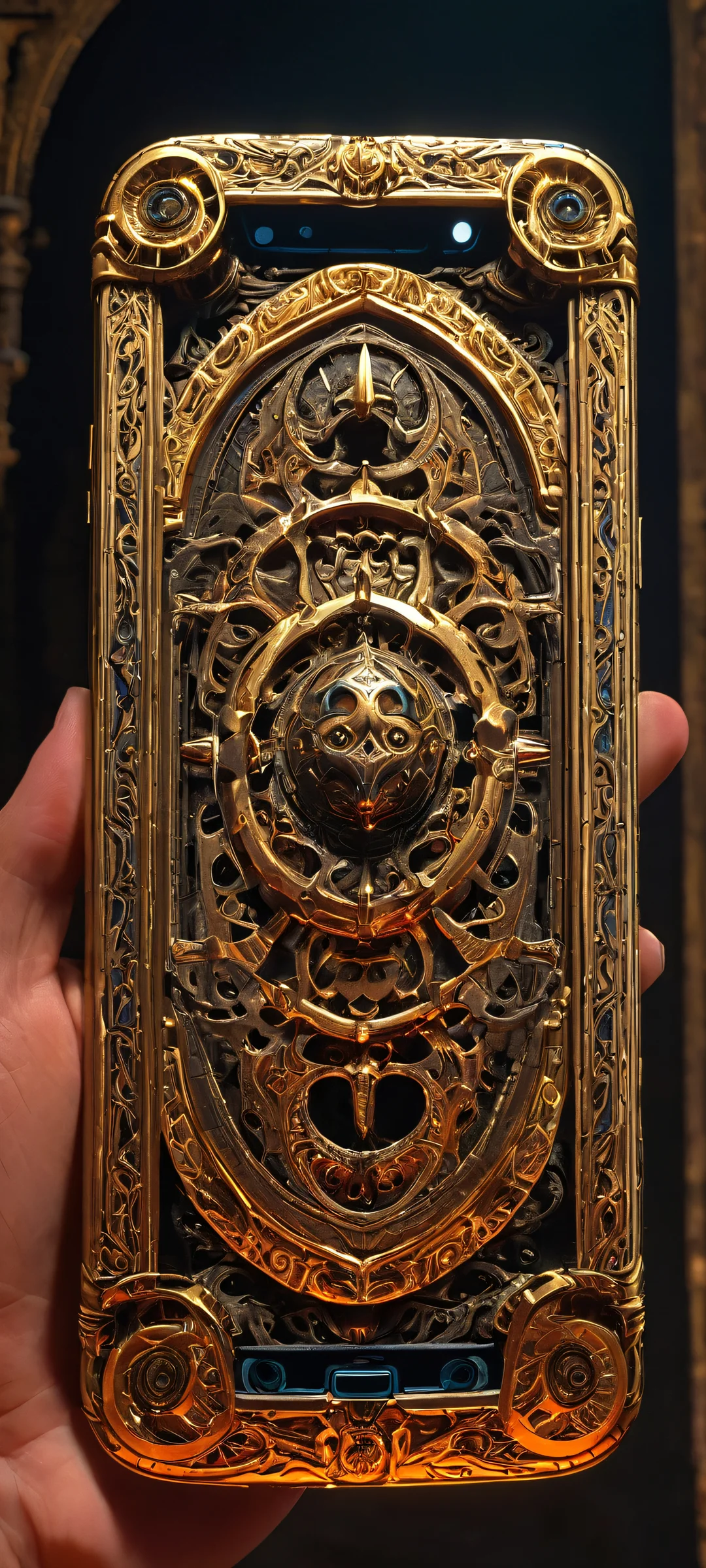 Glowing Cursed Artifact on a darkened background, perfectly optimized for iPhone and Android home screens.