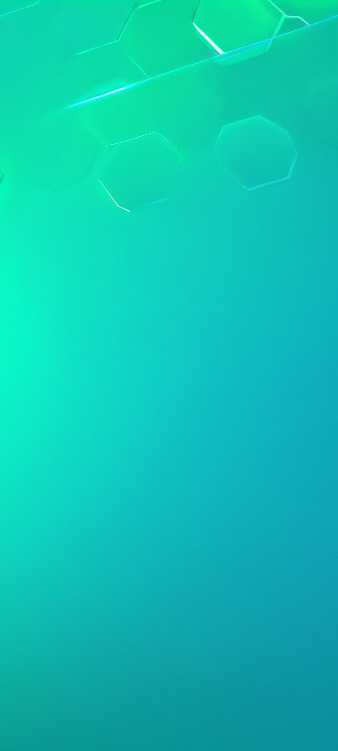 Explore the glowing hexagon in a vibrant cyberspace, perfectly optimized for iPhone and Android home screens.