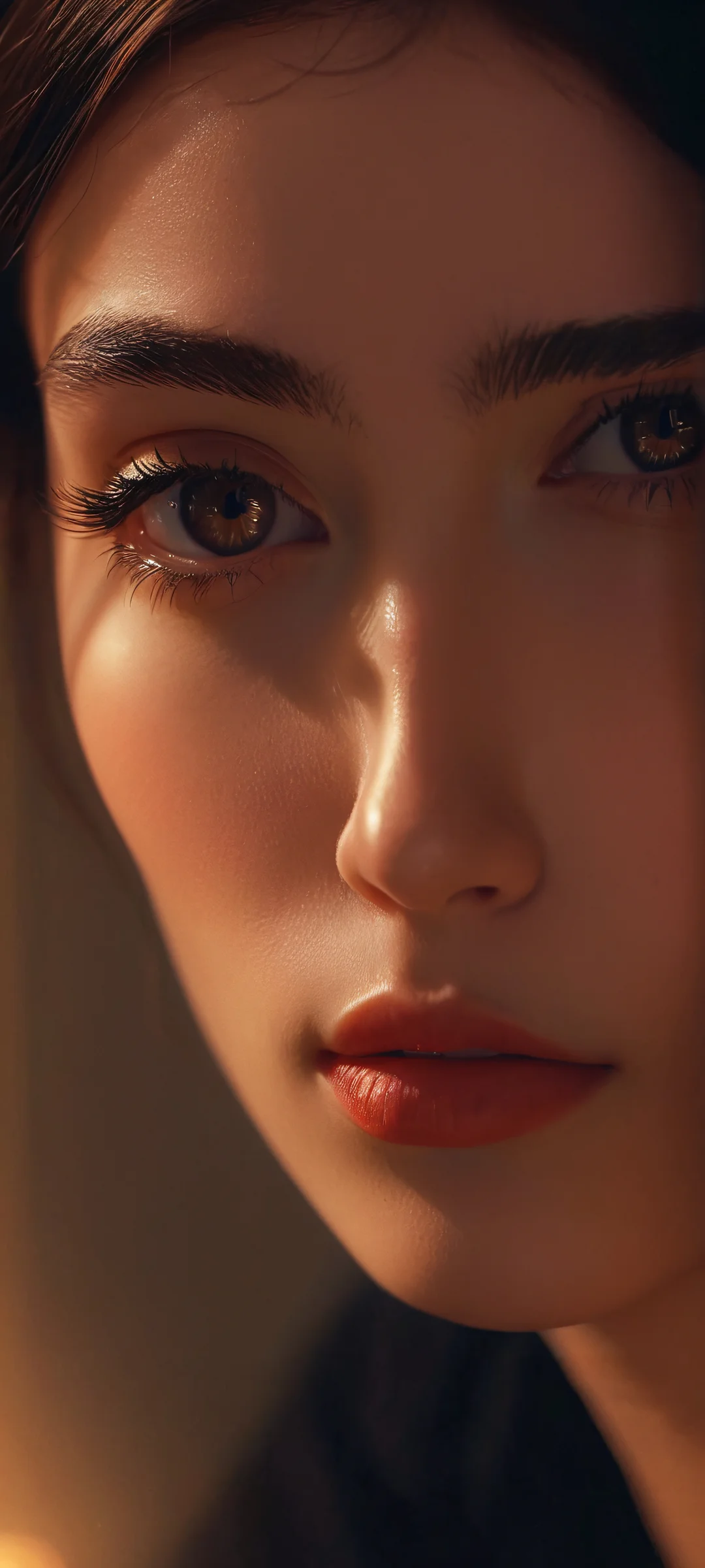 A dark and sentimental cyberpunk cityscape on iPhone/Android wallpaper