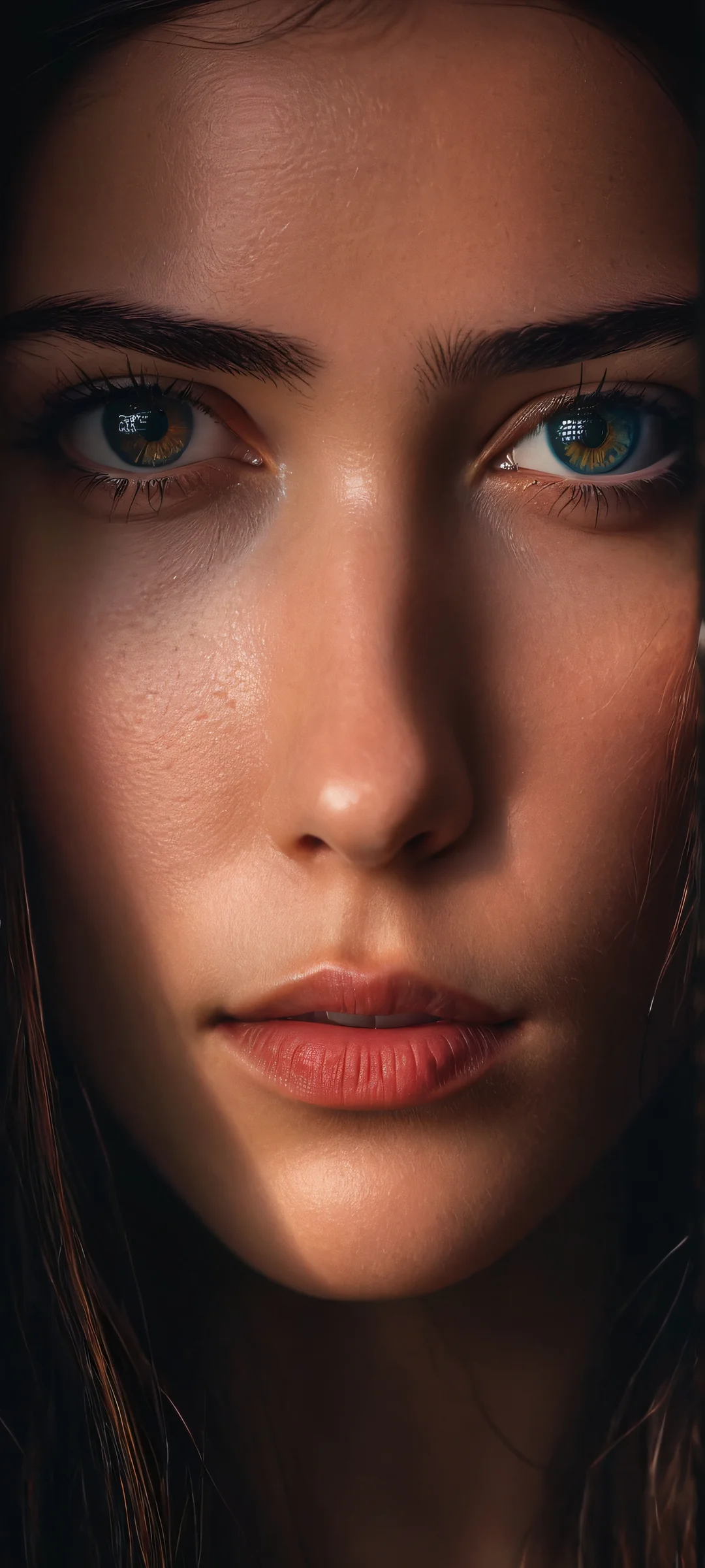 iPhone and Android users will love this breathtaking vertical mobile phone wallpaper featuring portraits of shadowy circuitry, a masterpiece in Deep and Muted tones.