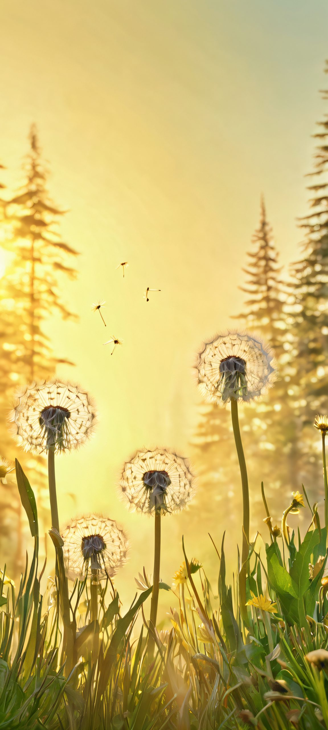 dandelion meadow at dawn scaled