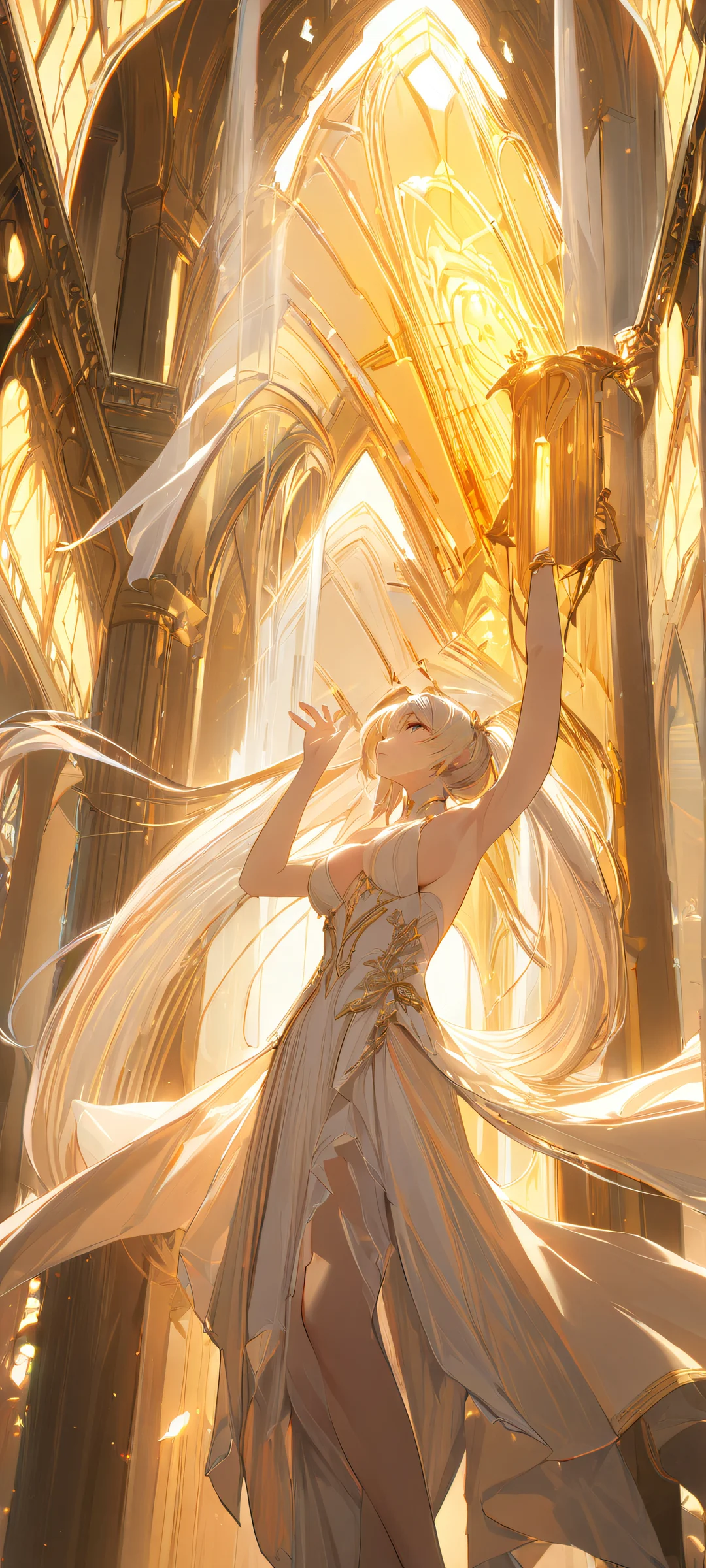 A stunning anime girl portrait with delicate lighting and high-quality details. Perfectly optimized for iPhone, Samsung Galaxy, and Android home screens.