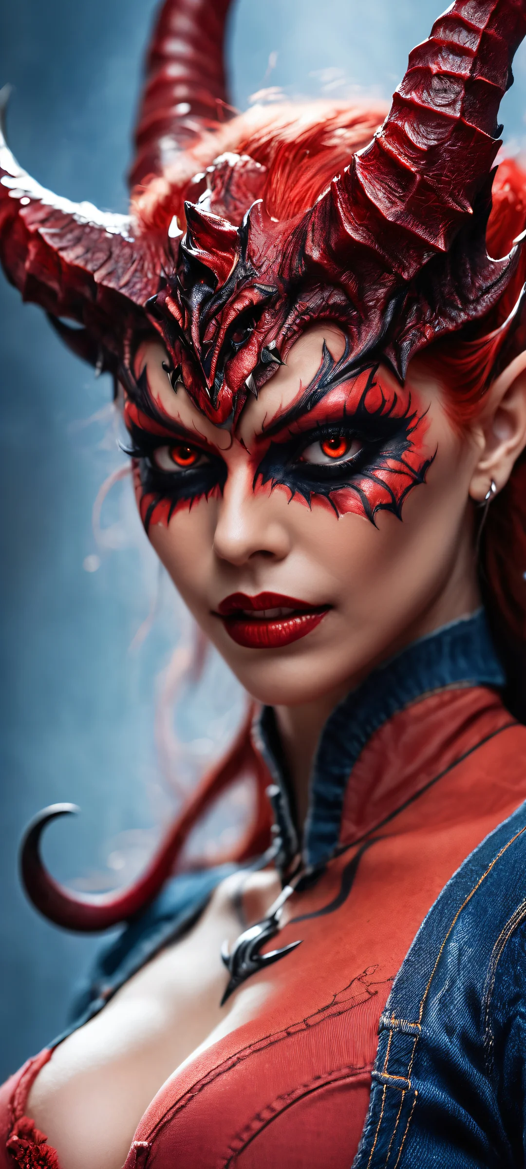 Vertical mobile phone wallpaper of Demoness, perfectly optimized for iPhone and Android home screens.