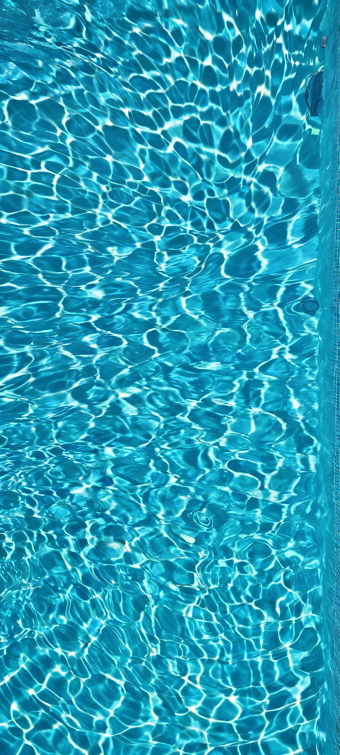 A serene abstract vertical artwork of a swimming pool scene for iPhone and Android devices.