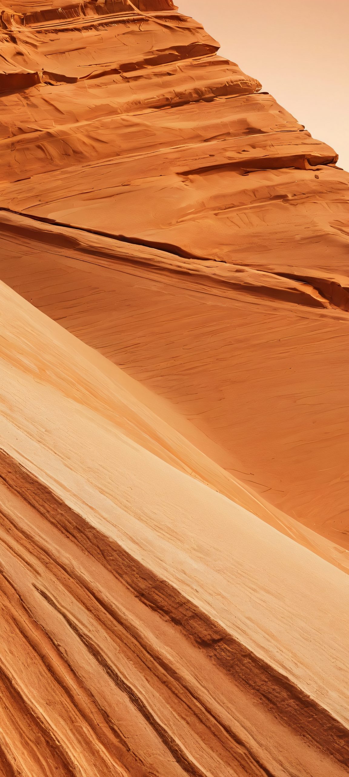 Breathtaking vertical mobile phone wallpaper of a desert rock formation, perfectly suited for iPhone and Android devices.