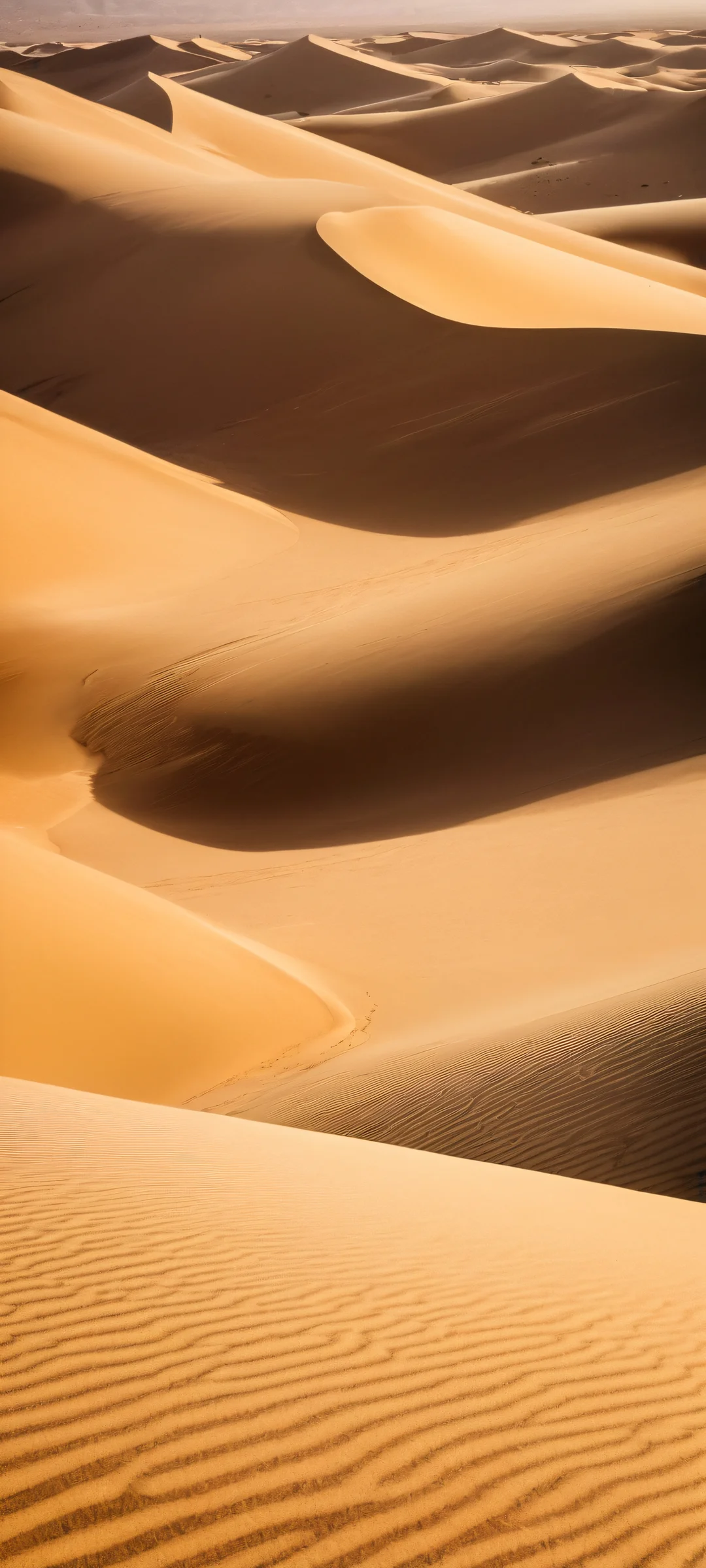 Desert Shadowscape iPhone & Android Wallpaper iPhone/Android mobile wallpaper of majestic sand dunes and desert shadows. Perfectly optimized for home screens.