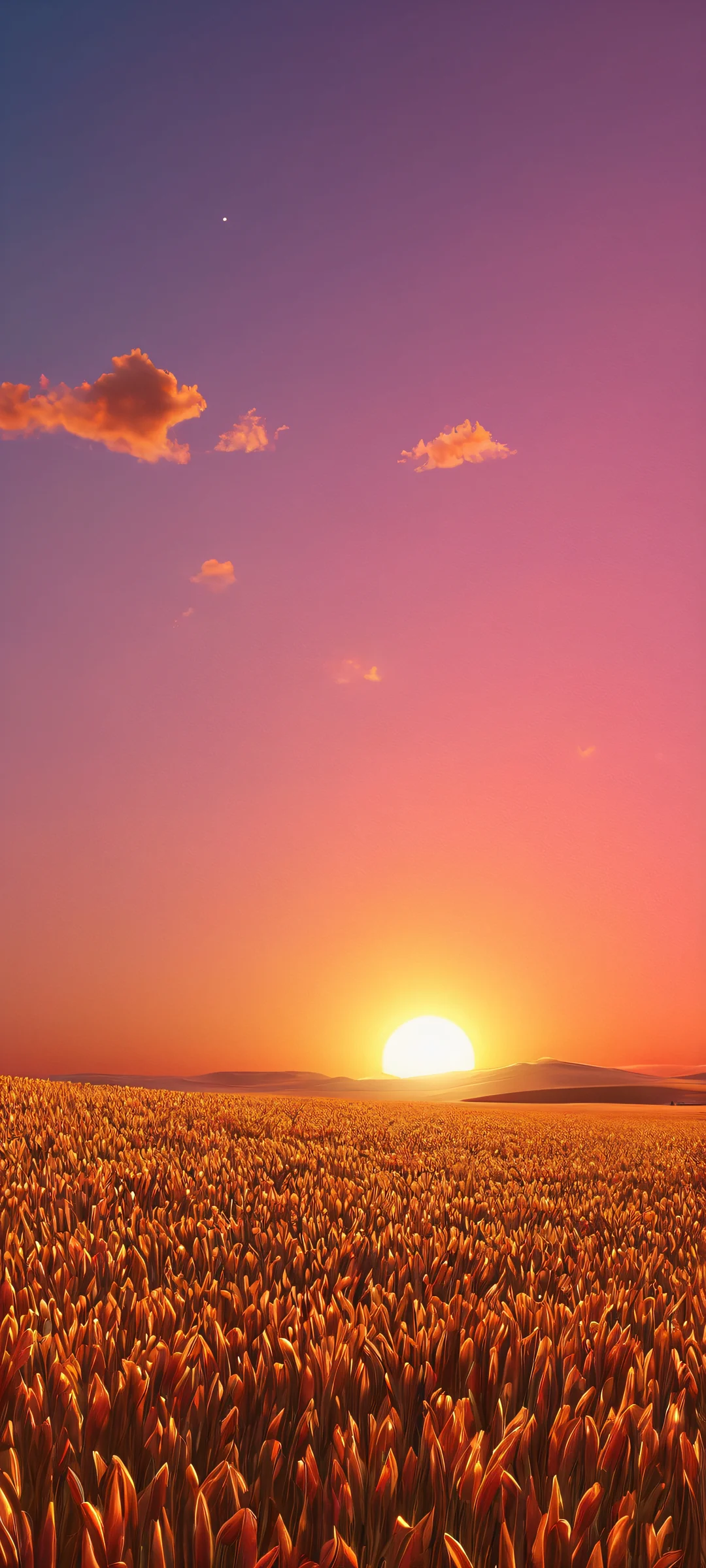 A serene digital oasis for iPhone/Android, perfect for a peaceful home screen.