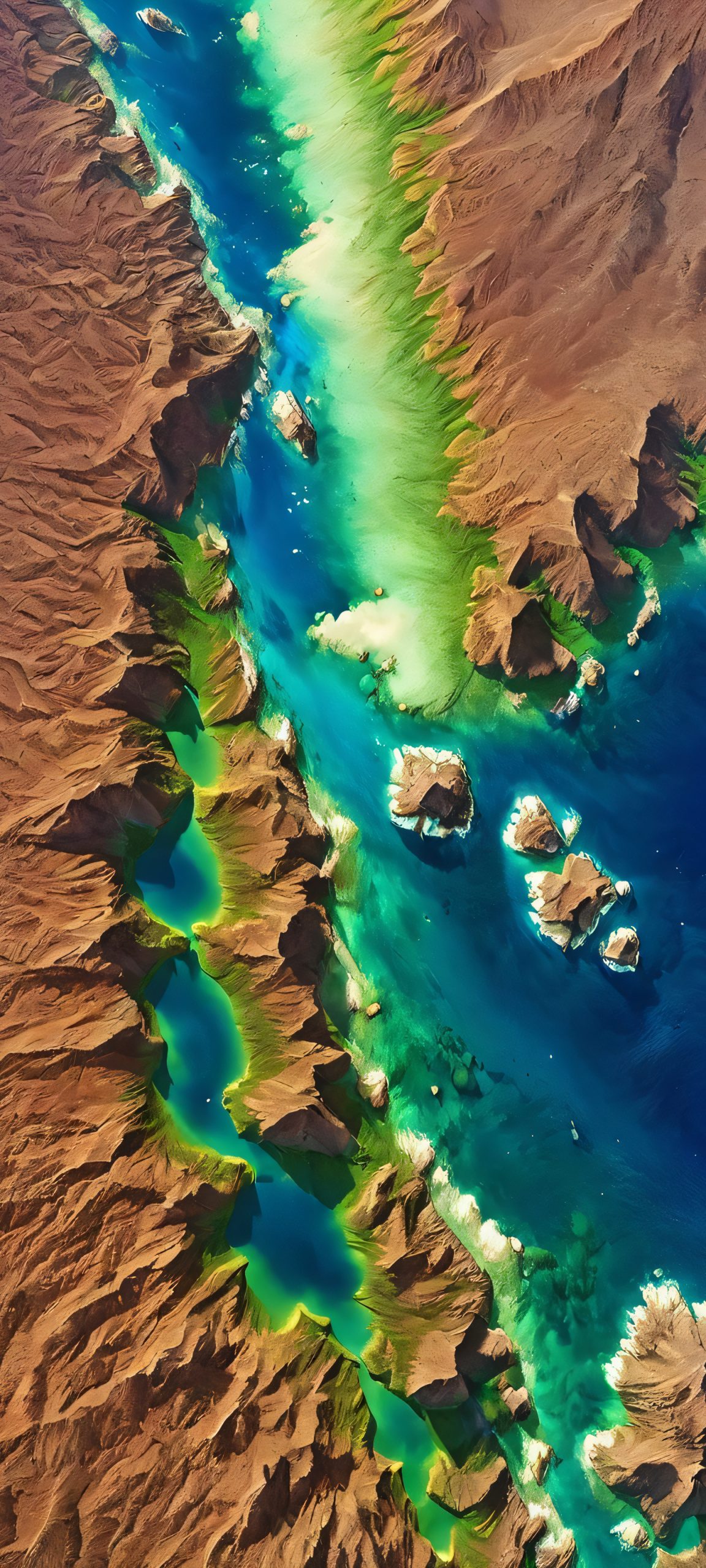 Breathtaking vertical mobile wallpaper of Earth from space, perfectly optimized for iPhone and Android home screens.