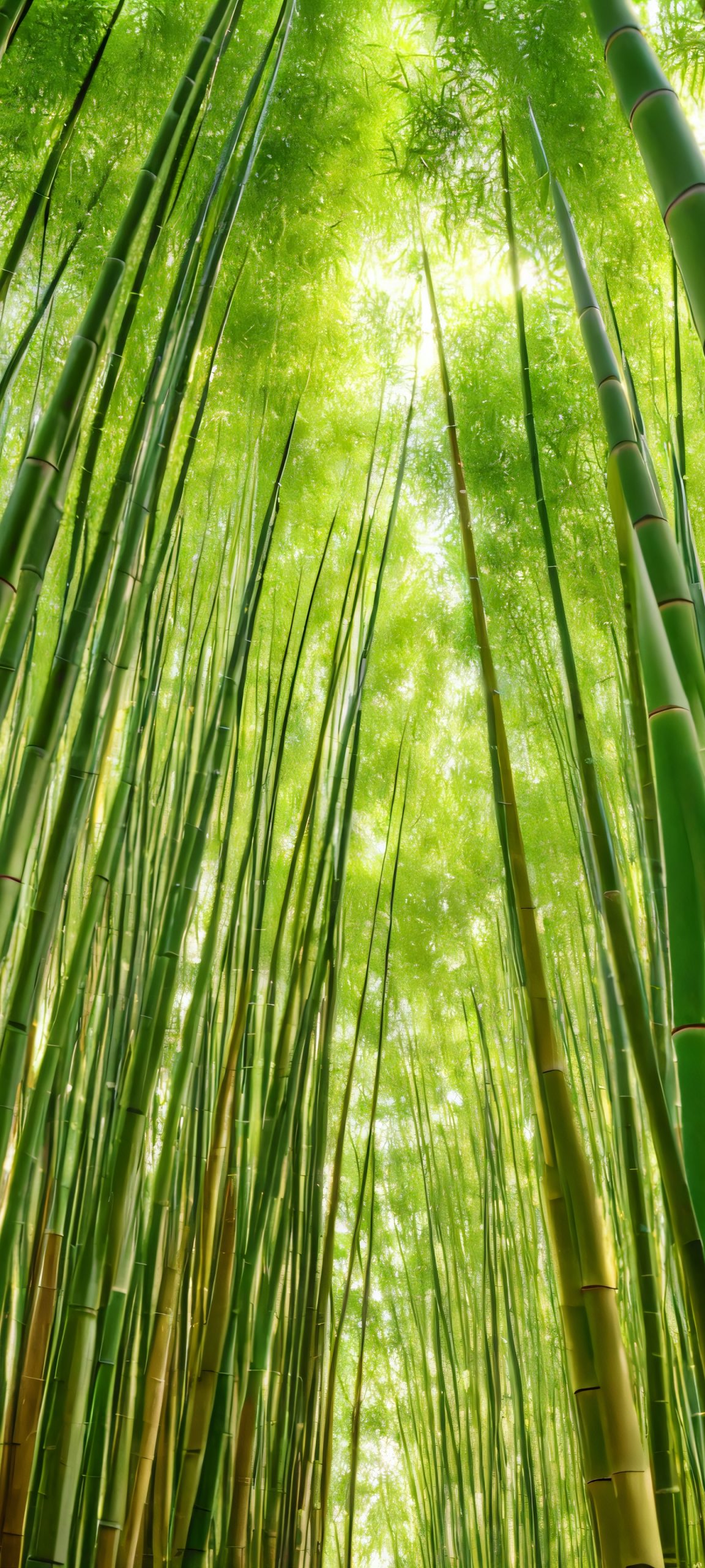 Nature's tranquility, a serene Tall Bamboo Forest scene for your iPhone or Android home screen
