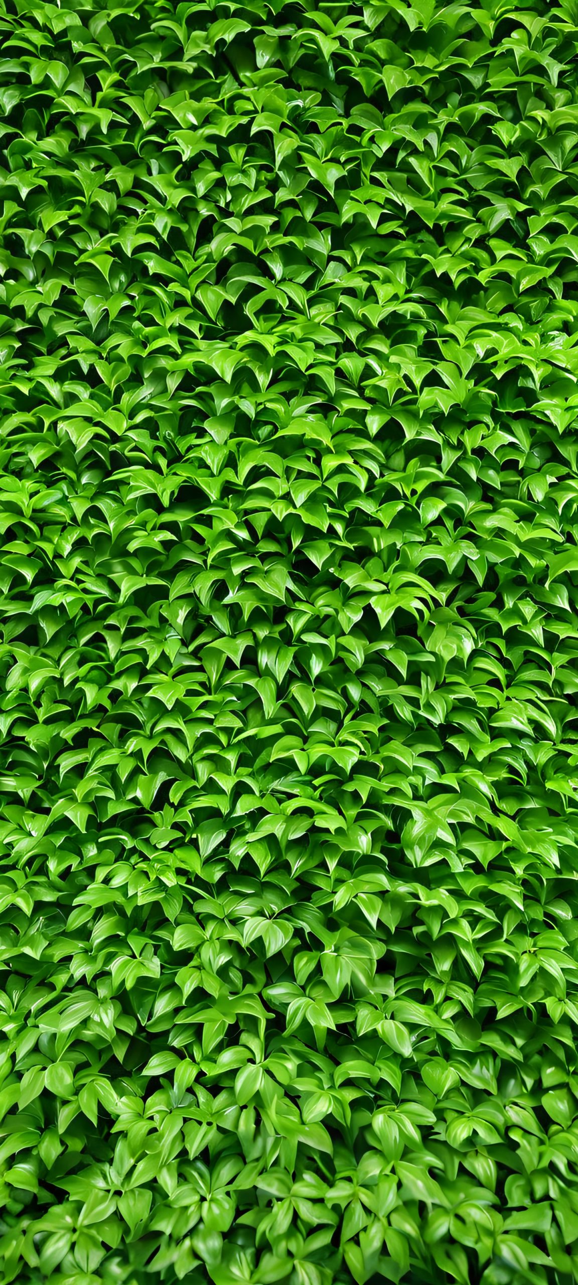 Indulge in the serenity of this lush greenery scene, perfectly designed for iPhone and Android devices.