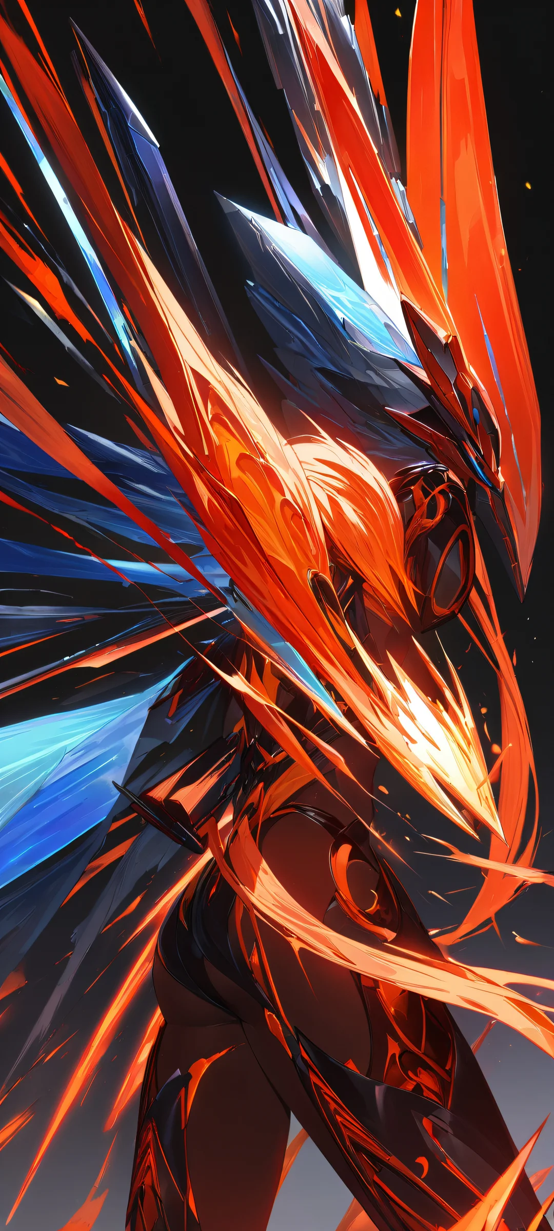 Vertical mobile phone wallpaper featuring Nami on a black background, perfect for iPhone and Android devices.