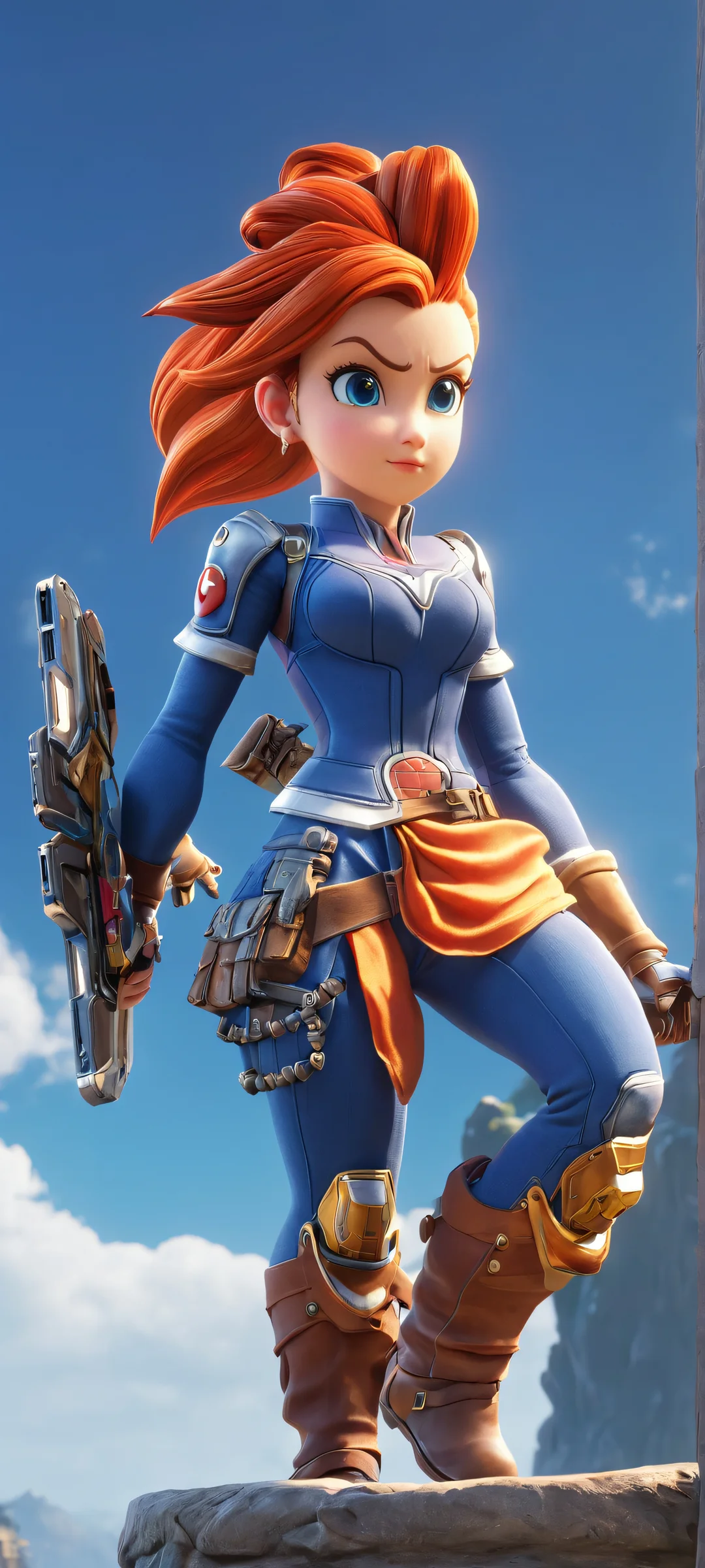 Magnificent video game characters standing tall on a breathtaking mobile background for iPhone and Android devices.