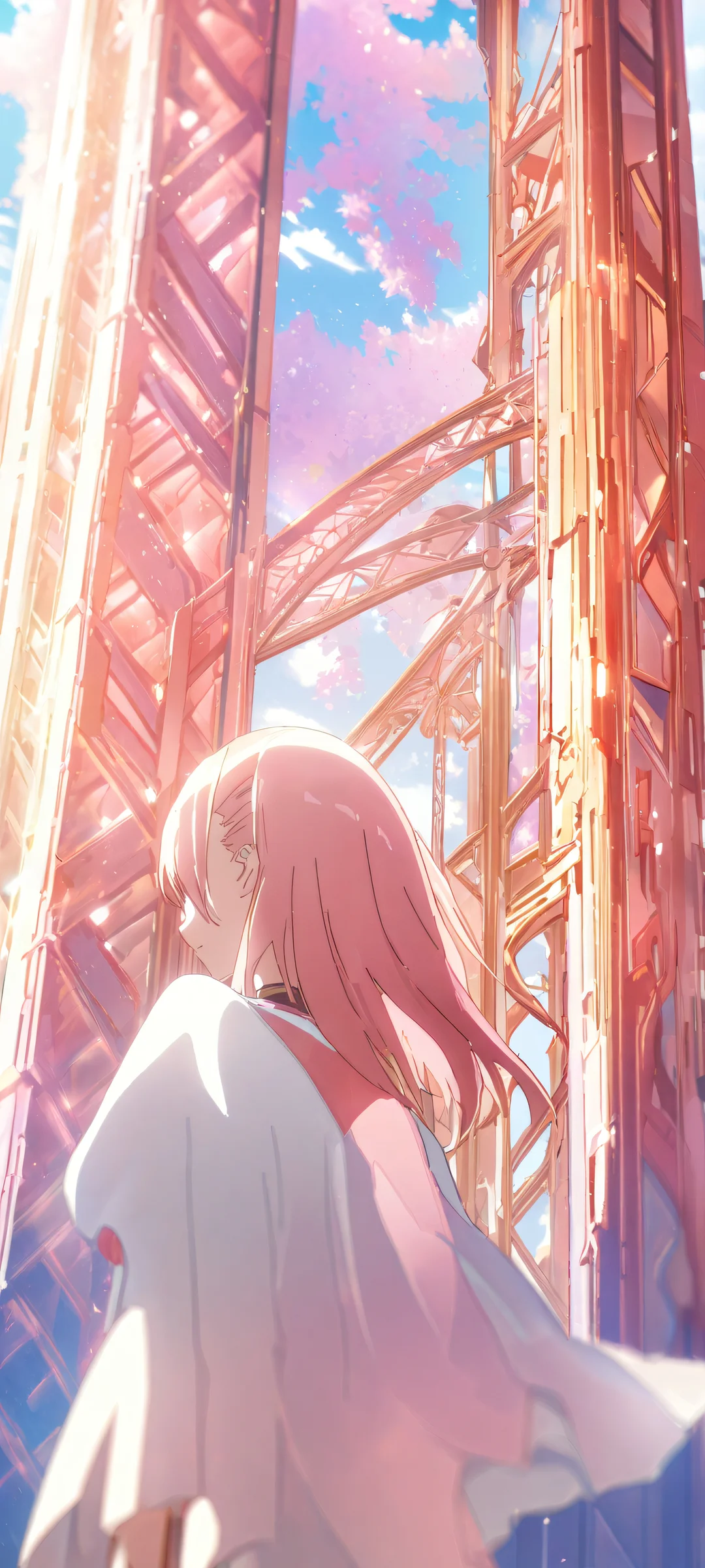 A stunning anime-inspired wallpaper featuring a girl with depth of field and cinematic lighting, perfectly optimized for iPhone/Android devices.