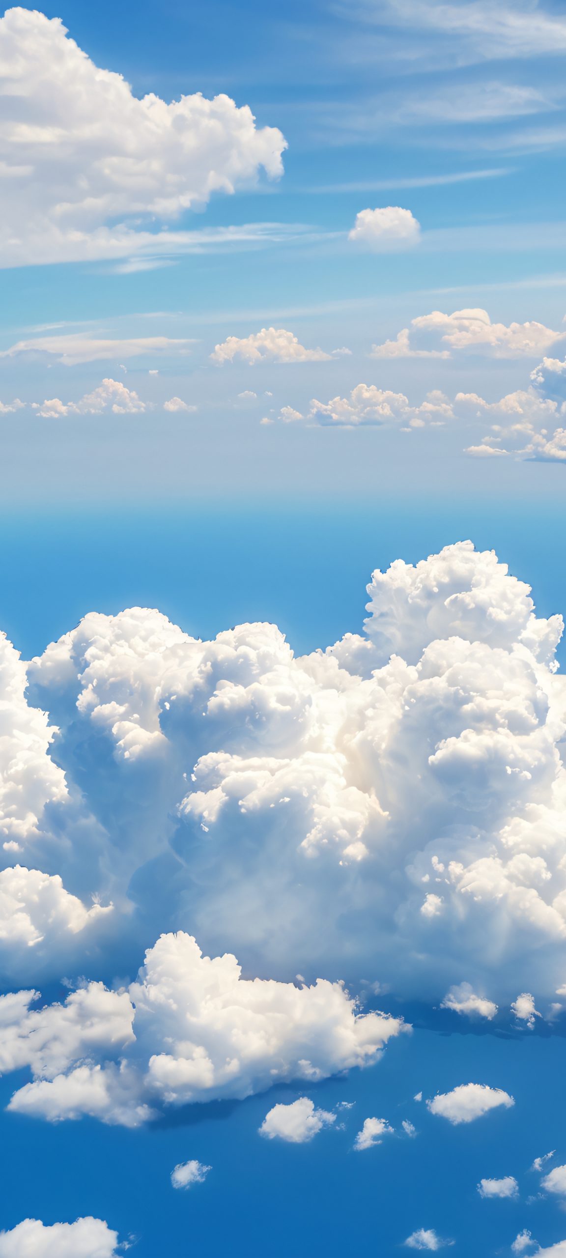 Breathtaking vertical wallpaper of clouds, ideal for iPhone and Android home screens