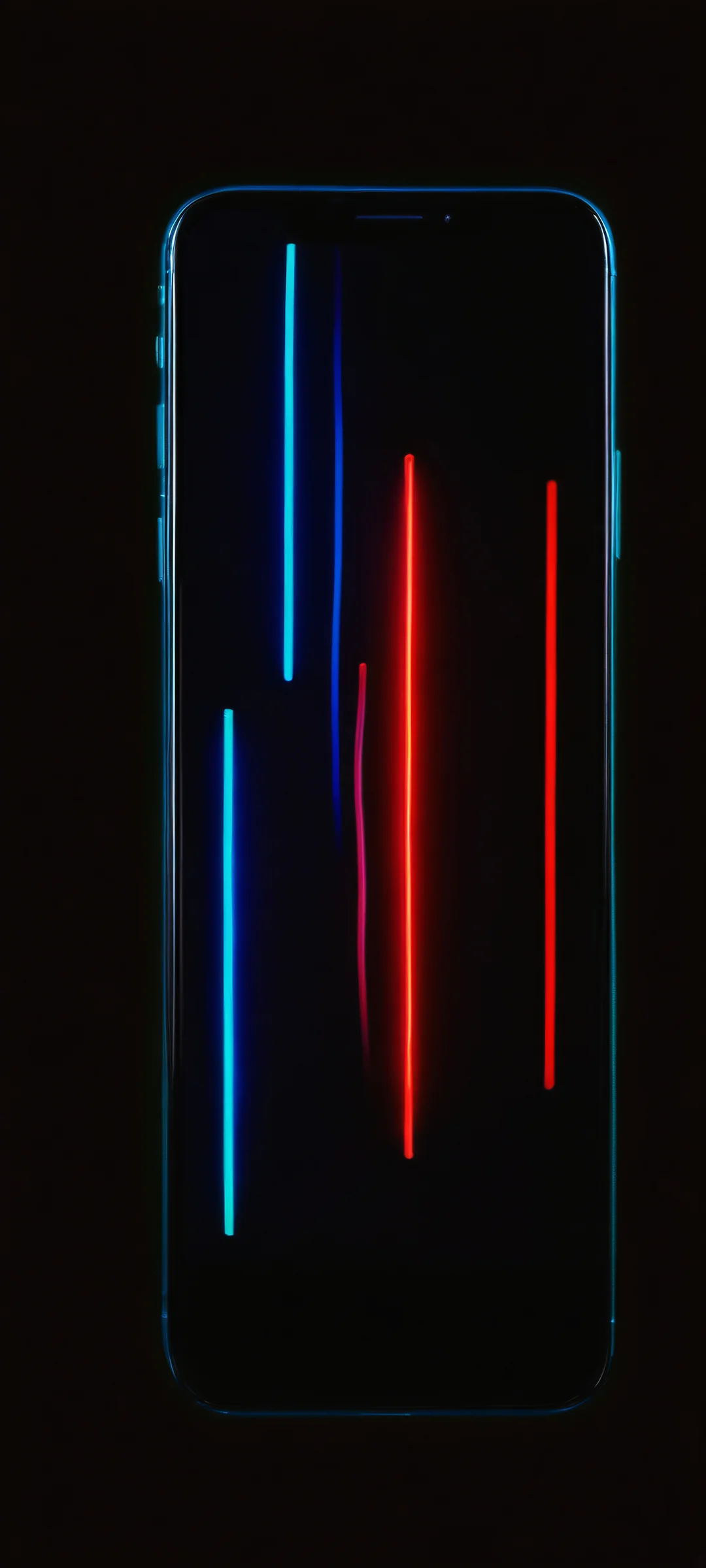 iPhone and Android users alike can enjoy the mesmerizing sight of conflicting species set against a dark backdrop illuminated by neon glowing abstract light painting, capturing the essence of a masterpiece