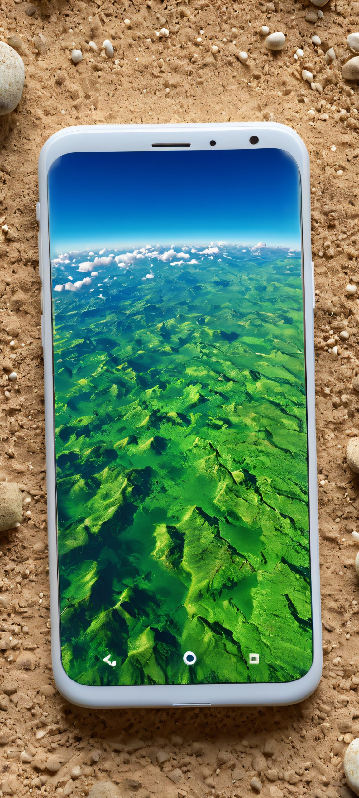Soaring iPhone and Android users, behold the breathtaking Earthrise on your home screen, perfectly optimized for your device's stunning display.