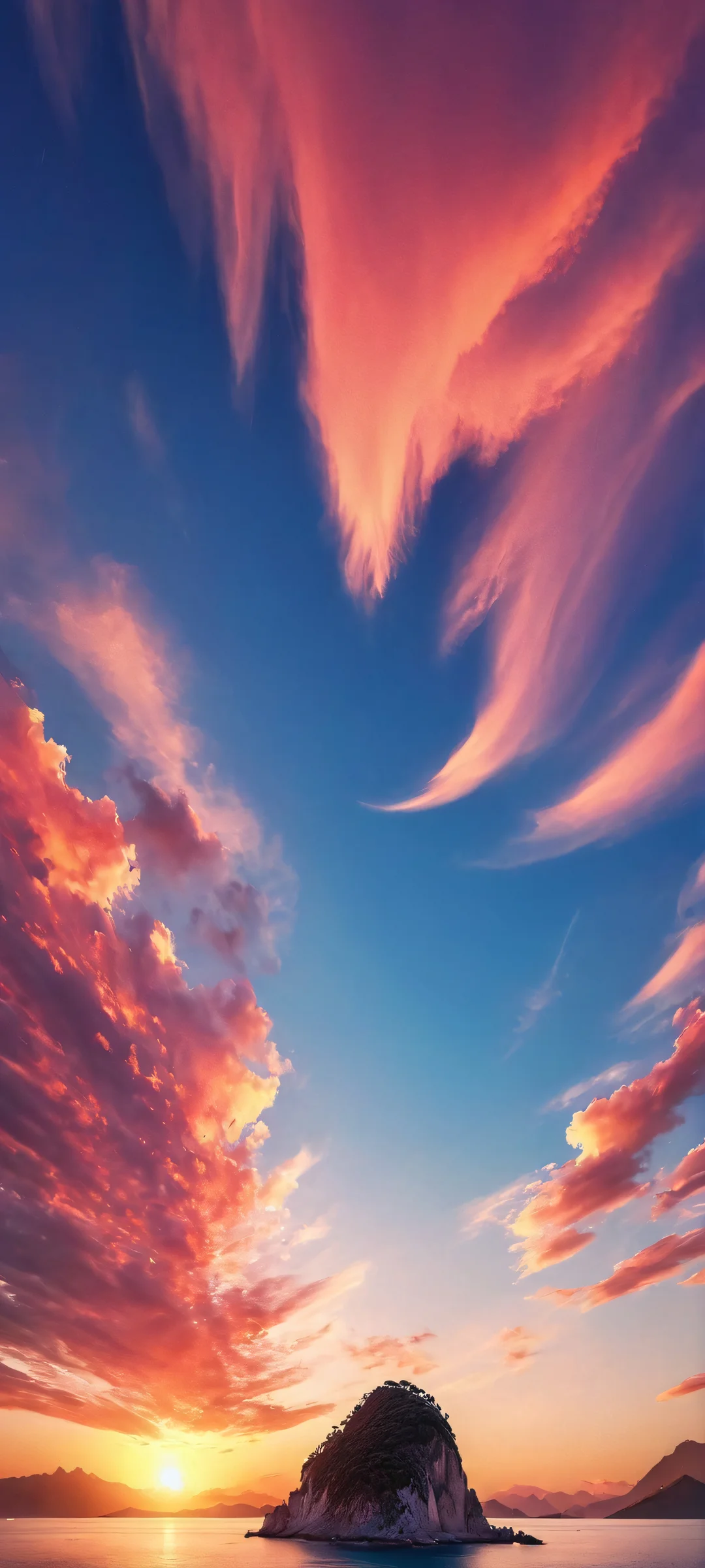 Ethereal Oasis 2K Mobile Background Admire the serene beauty of this stunning landscape on your iPhone or Android device.