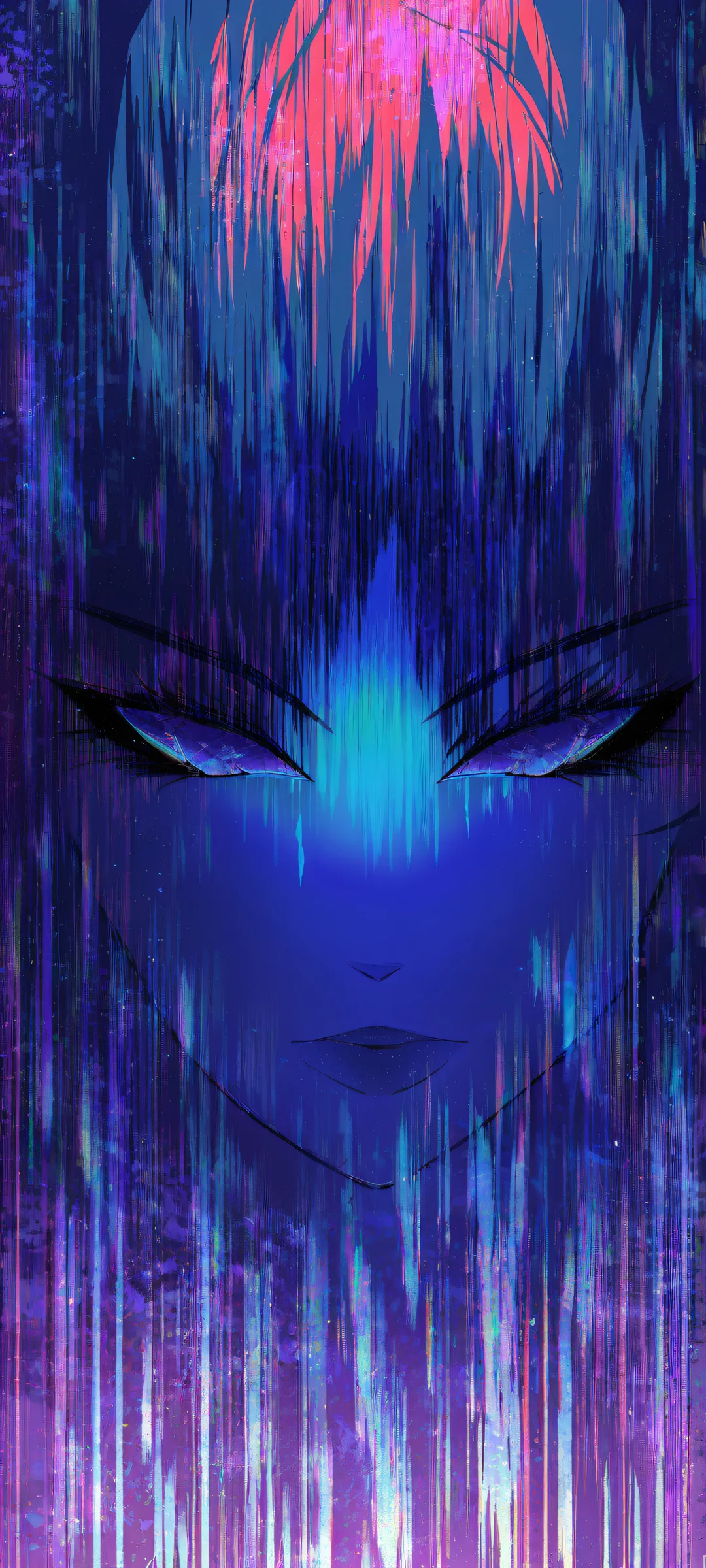 Ethereal Realism Aesthetic Phone Wallpaper Girl in urban/cyberpunk background with radiant lighting and ray-traced reflections on iPhone/Android