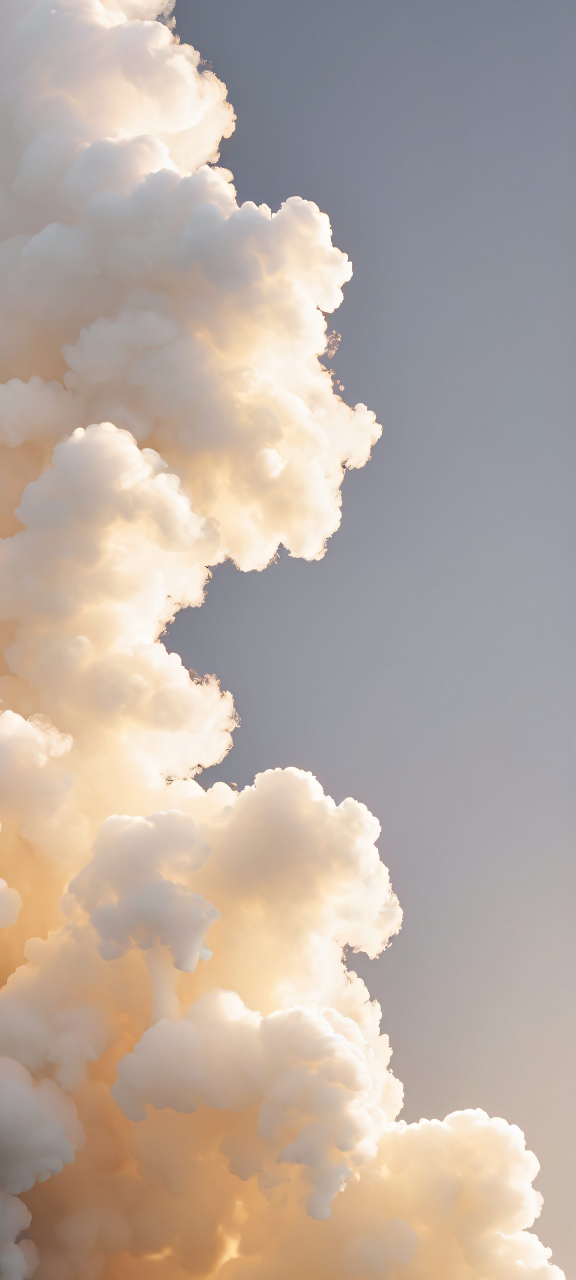 A stunning vapor-inspired background featuring soft grey and cream hues, perfectly optimized for iPhone/Android home screens.