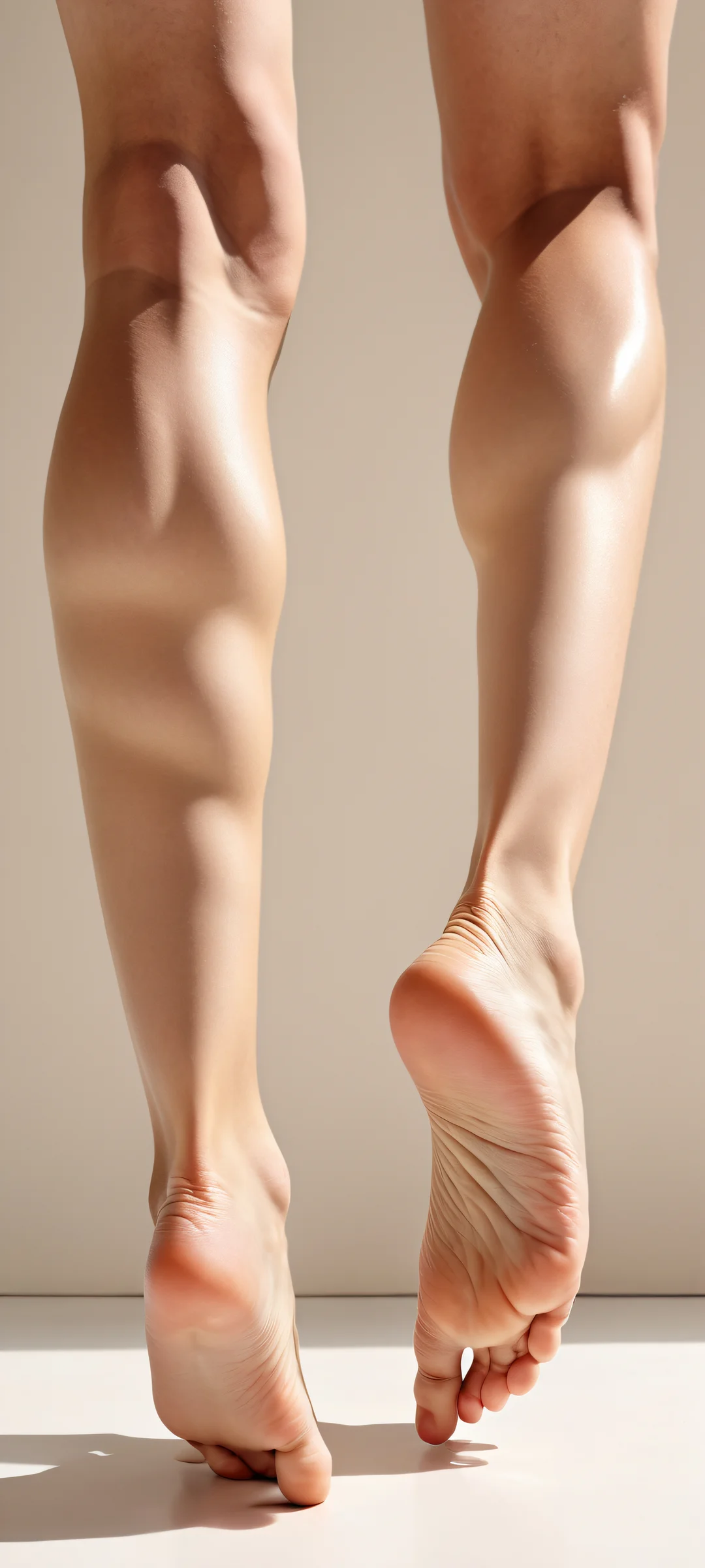 iPhone and Android users can set this stunning portrait of anime characters as their home screen wallpaper, featuring Tatsumi Saiga's bent legs and Kagura Tennouzu's barefoot pose.