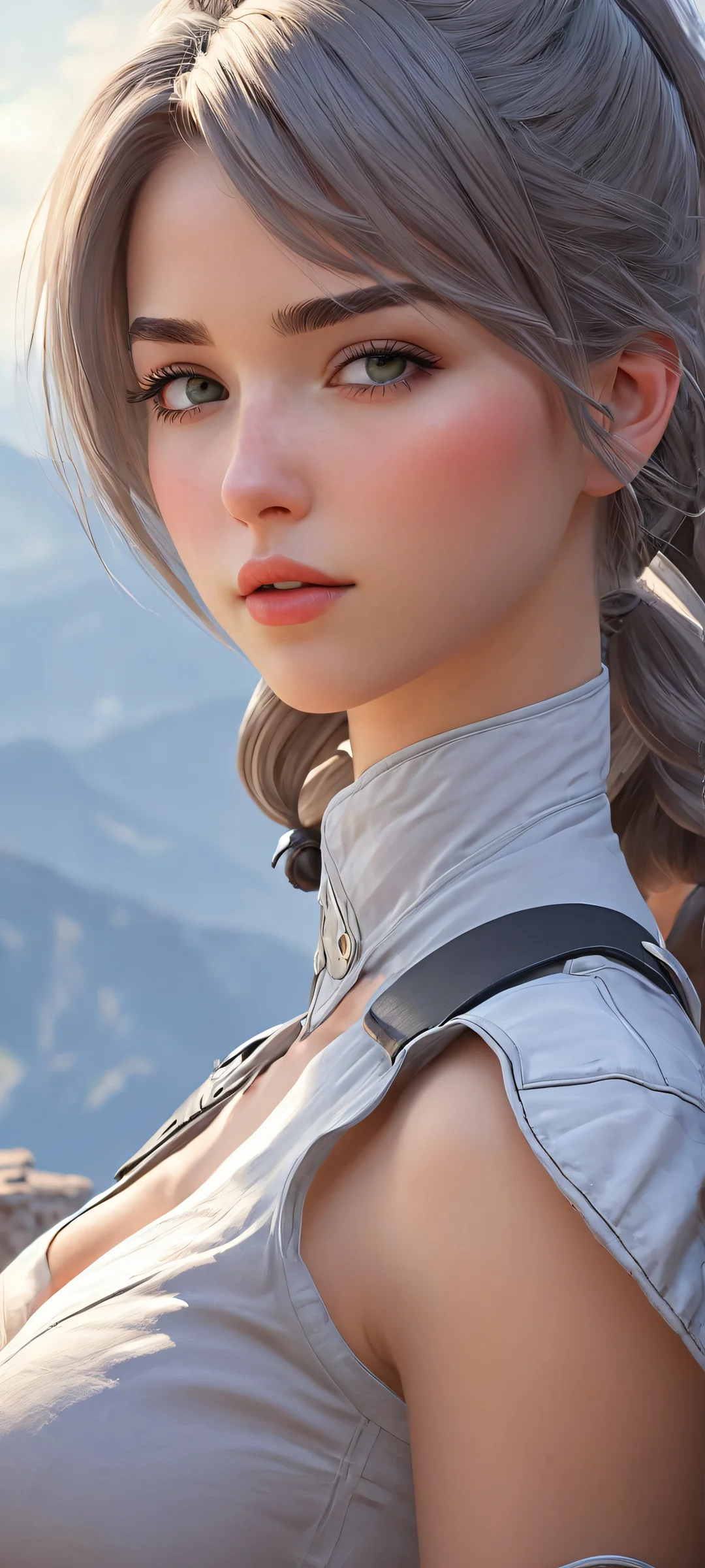 iPhone/Android wallpaper featuring video game girls and women outdoors, showcasing artistry and adventure - perfect for your mobile home screen.