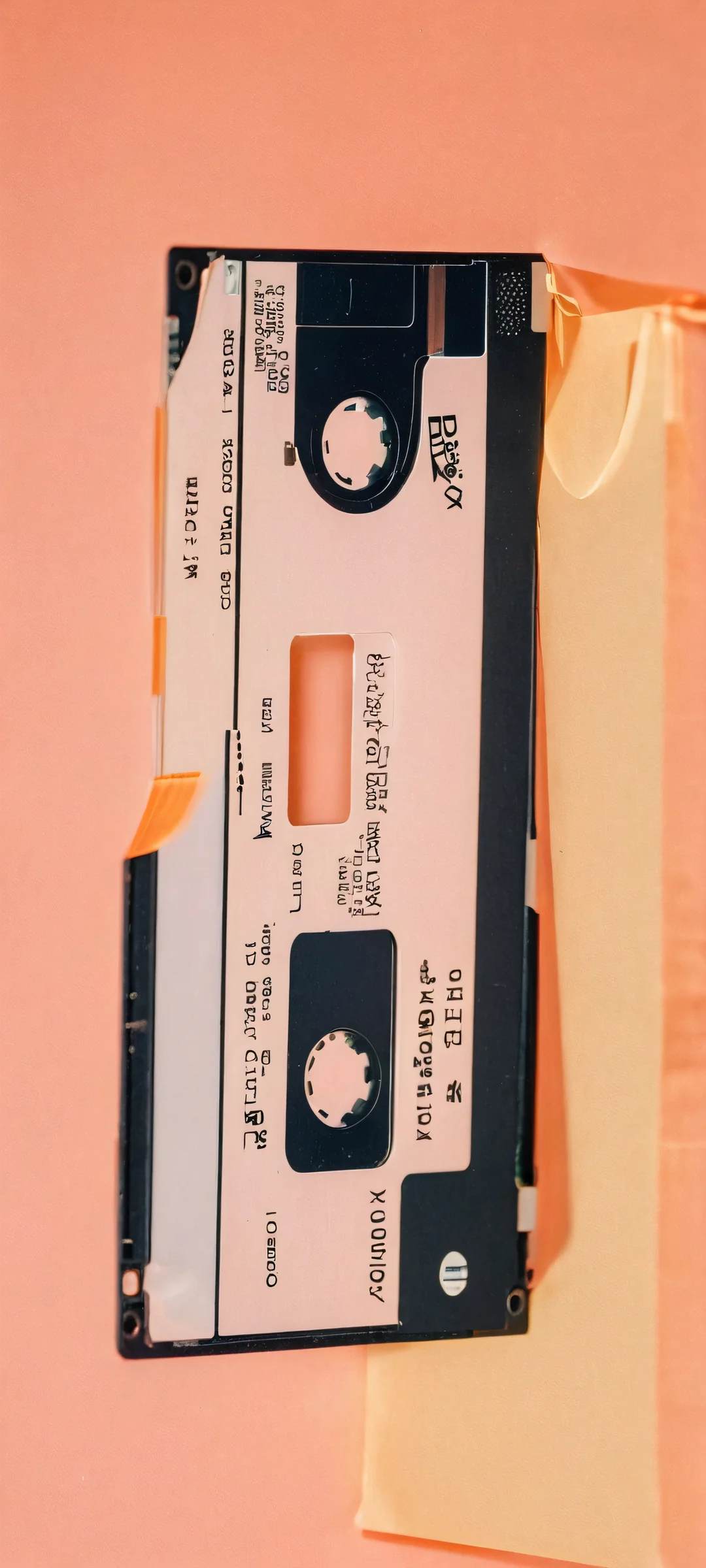 Floppy Disk Peach Masterpiece 2K Phone Wallpaper A stunning iPhone/Android wallpaper featuring a peachy keen floppy disk with detailed background and shiny skin. Perfect for your mobile home screen.