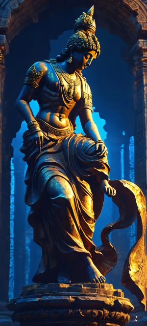 forgotten gods ruined temple wallpaper