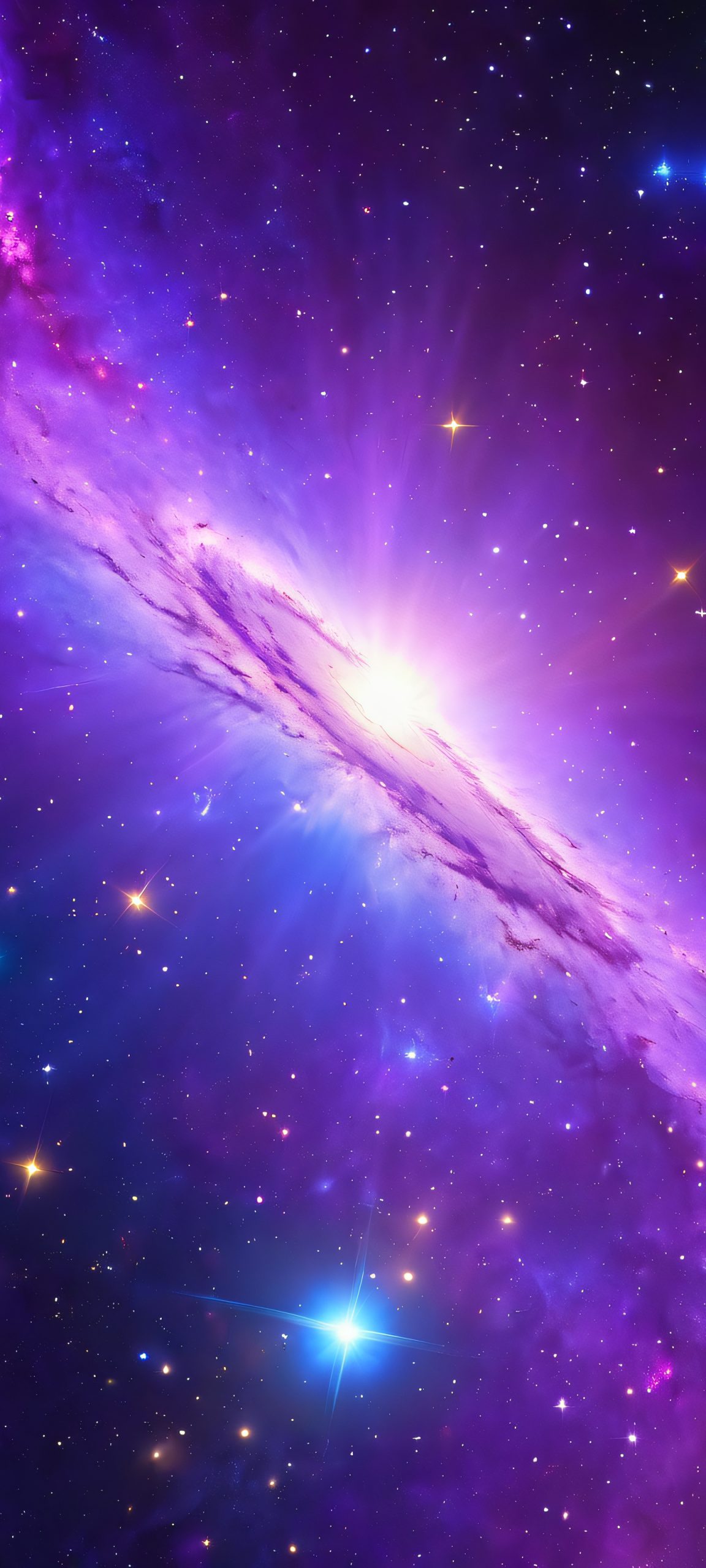 Galactic Oasis iPhone & Android Wallpaper iPhone/Android users will love this stunning vertical mobile wallpaper of the Galactic Center, featuring a soft glow and breathtaking colors.