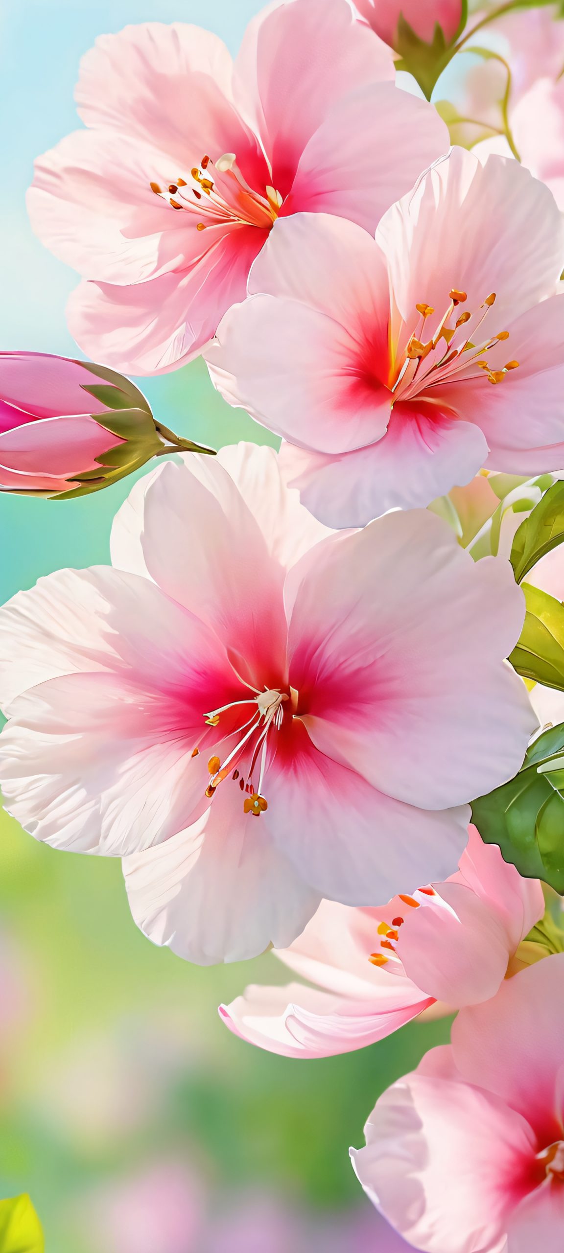 garden bloom vertical mobile wallpaper scaled